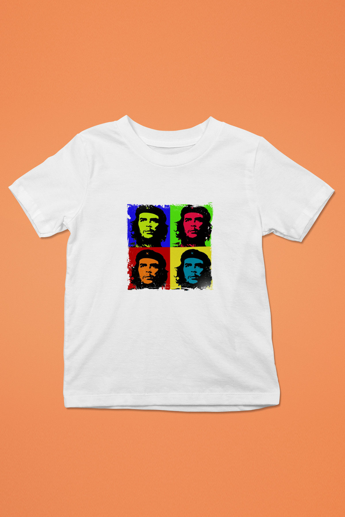 Che Guevara Unisex Baskılı Beyaz Çocuk Tişört