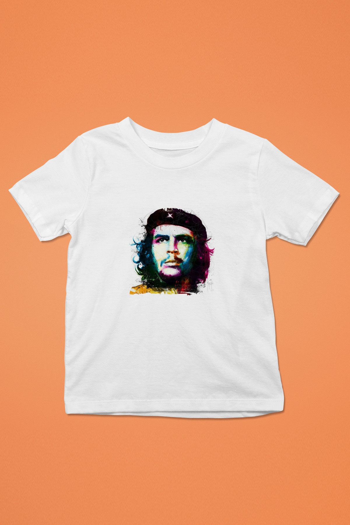 Che Guevara Unisex Baskılı Beyaz Çocuk Tişört