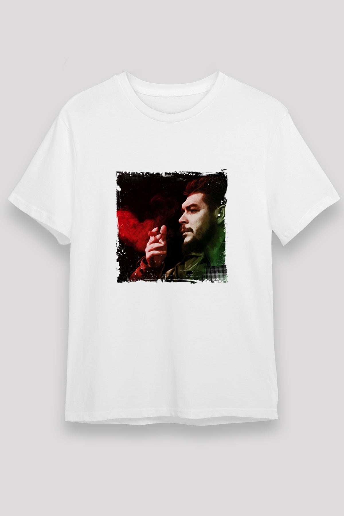 Che Guevara Unisex Baskılı Beyaz Tişört