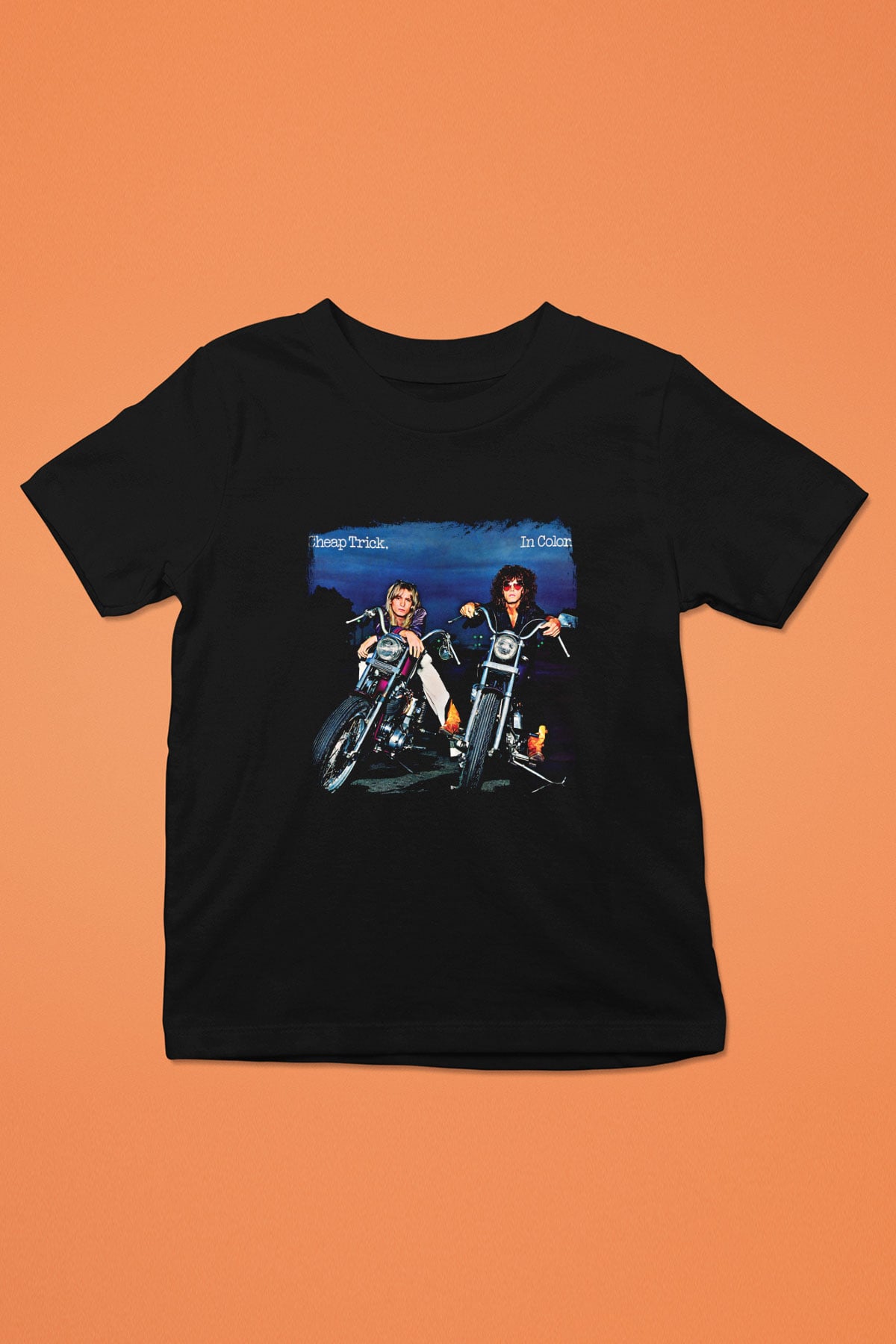 Cheap Trick Baskılı Unisex Siyah Çocuk Tişört