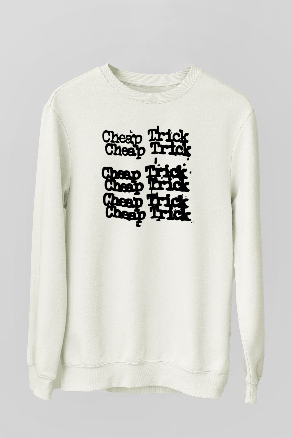 Cheap Trick Beyaz Unisex Sweatshirt
