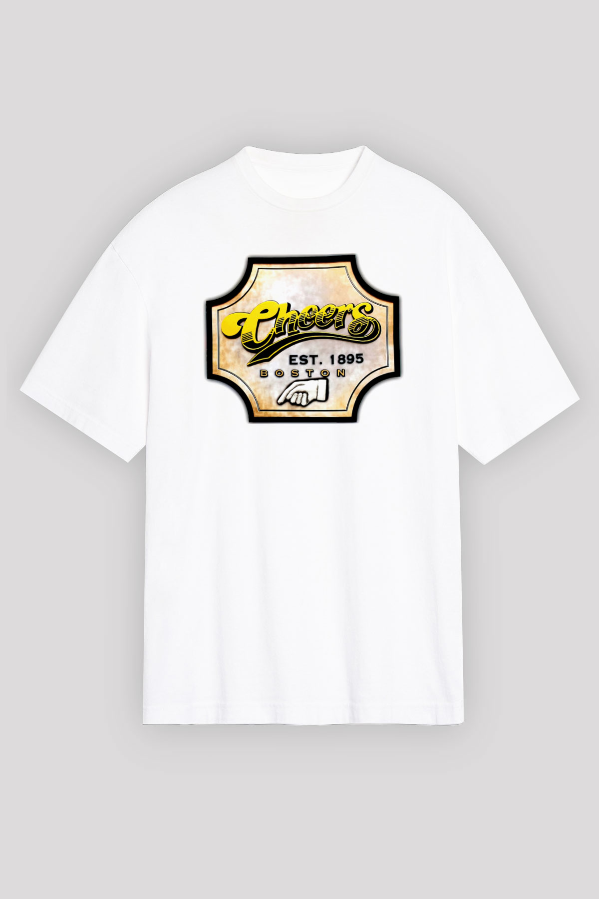 Cheers Siyah Oversize Tişört