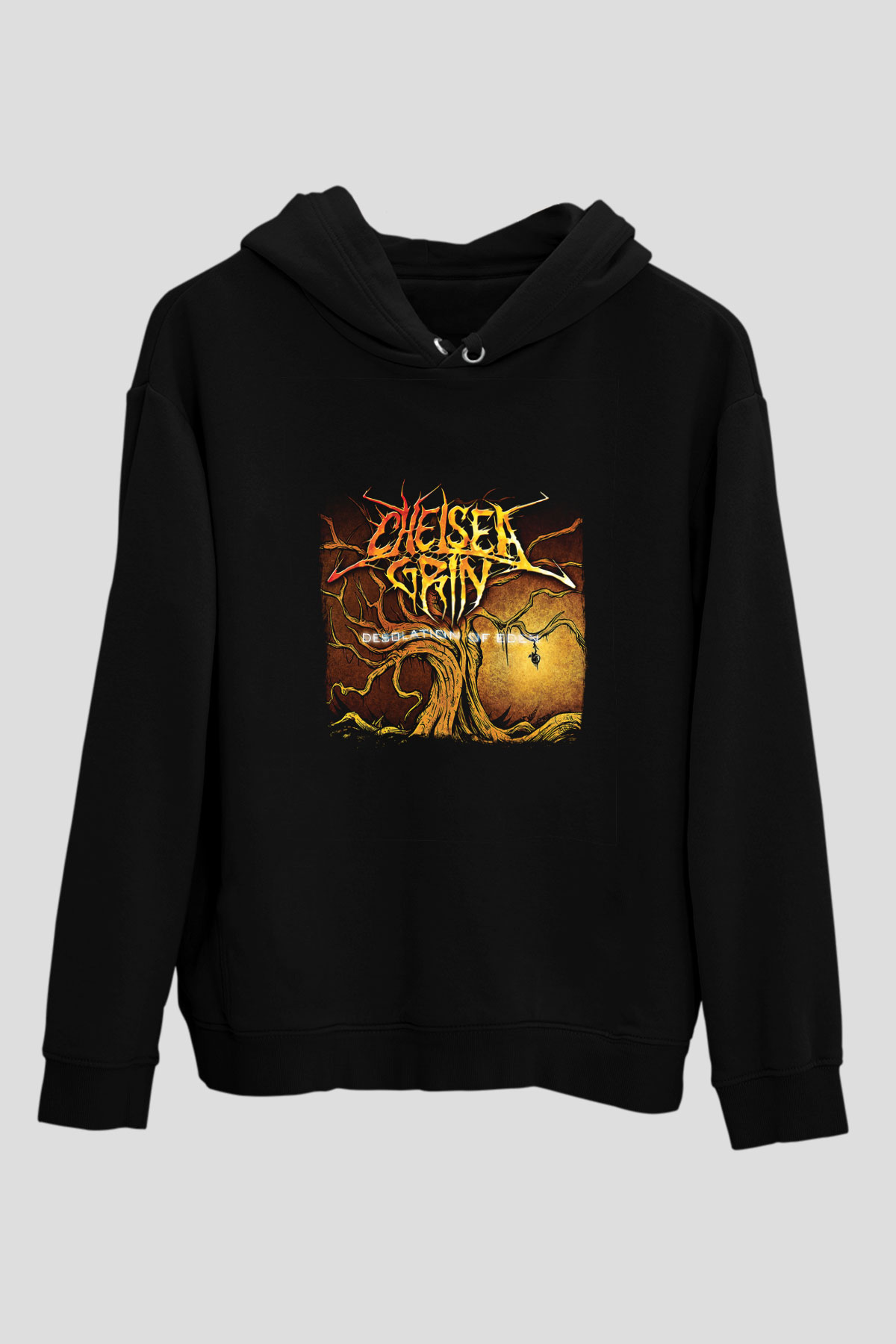 Chelsea Grin Baskılı Unisex Siyah Hoodie