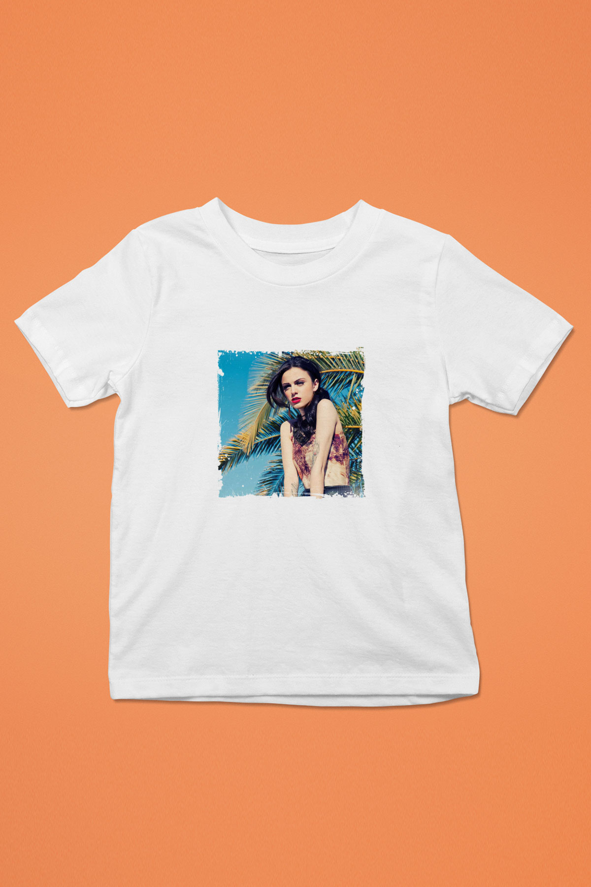 Cher Lloyd Baskılı Unisex Beyaz Çocuk Tişört