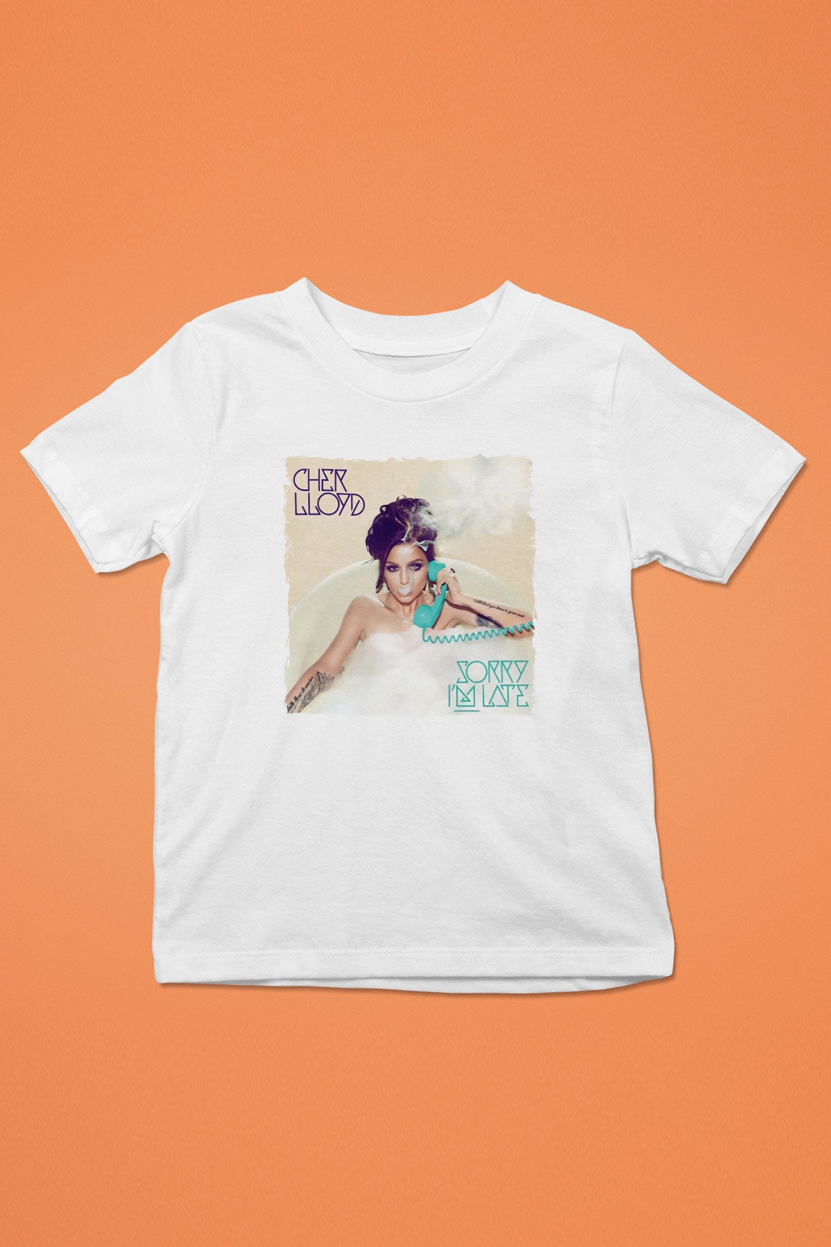 Cher Lloyd Beyaz Unisex Çocuk Tişört