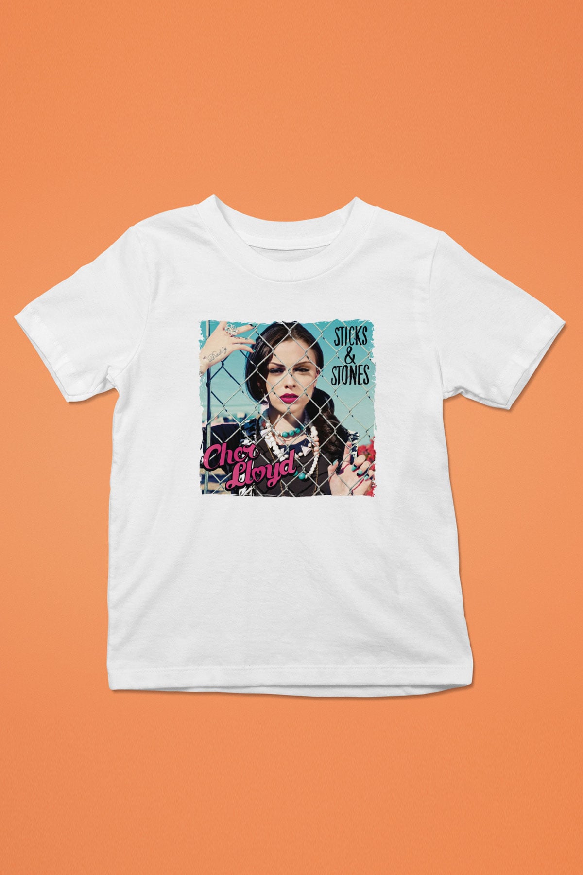 Cher Lloyd Beyaz Unisex Çocuk Tişört