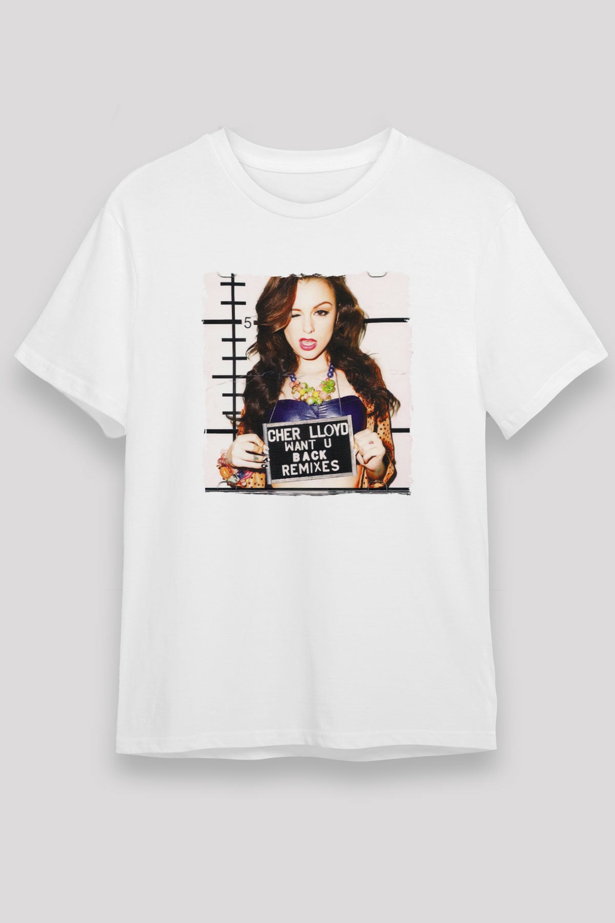 Cher Lloyd Beyaz Unisex Tişört T-Shirt - TişörtFabrikası