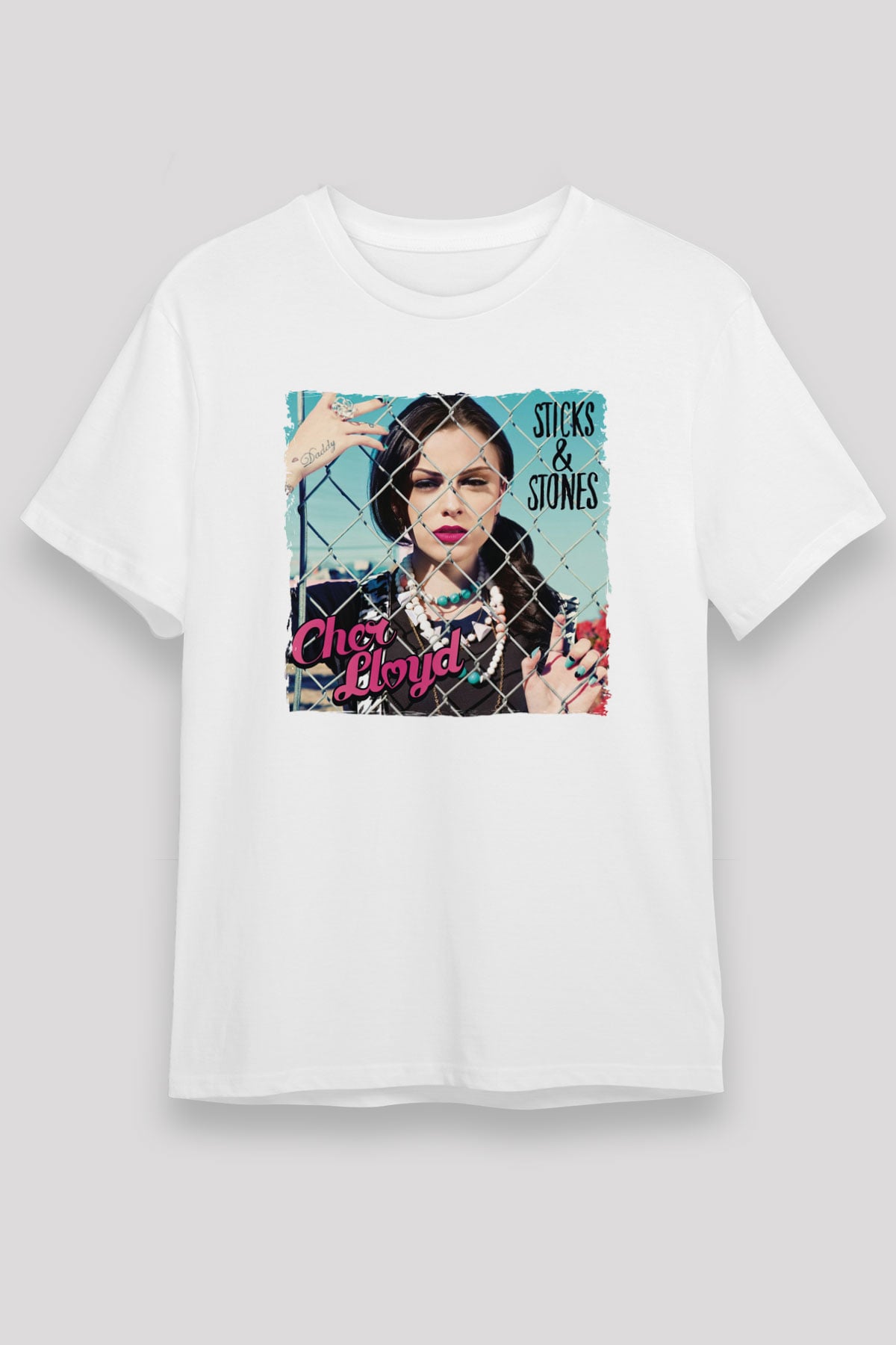 Cher Lloyd Beyaz Unisex Tişört T-Shirt - TişörtFabrikası