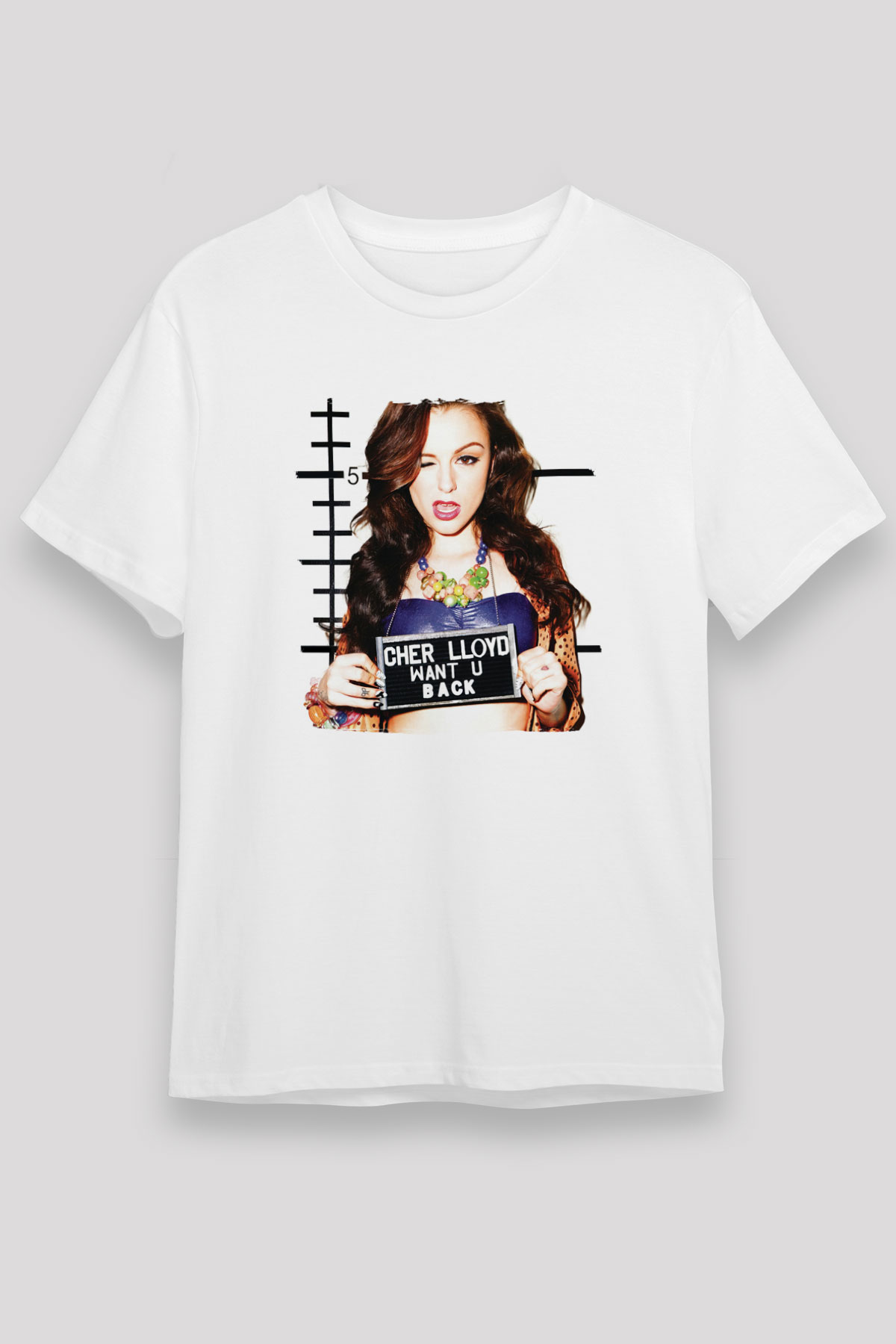 Cher Lloyd Beyaz Unisex Tişört T-Shirt - TişörtFabrikası