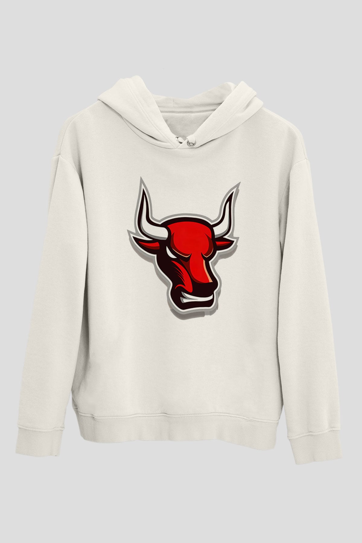 Chicago Bulls Beyaz Unisex Hoodie