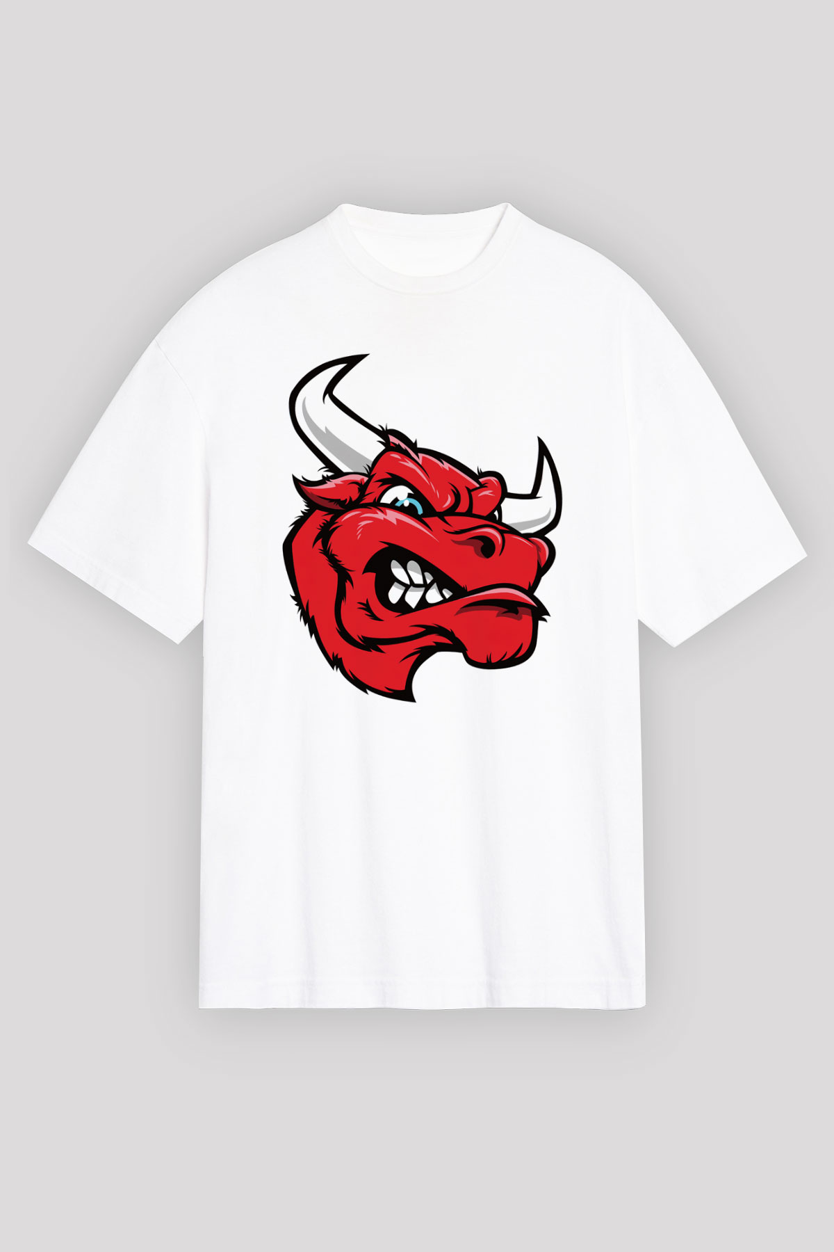 Chicago Bulls Beyaz Oversize Tişört Oversize T-shirt - TişörtFabrikası