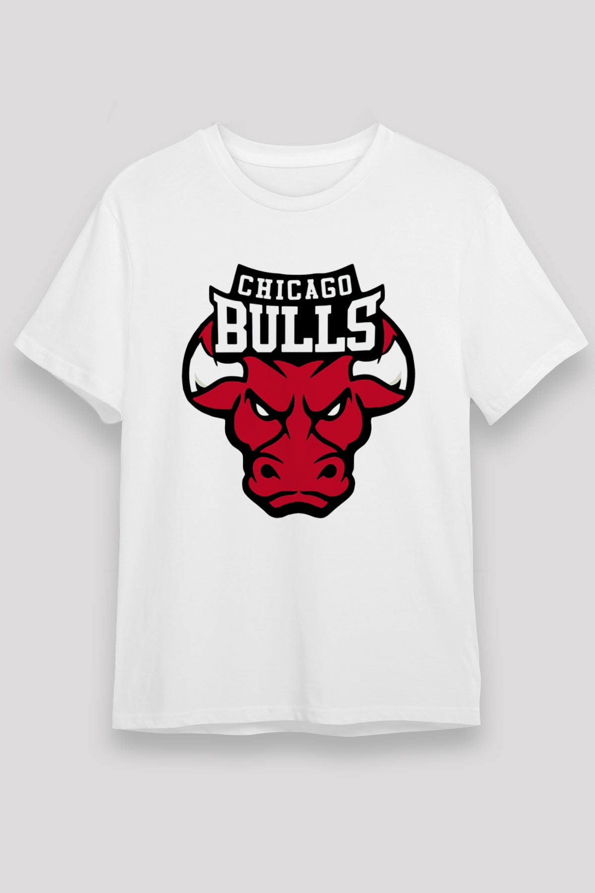 Chicago Bulls Beyaz Unisex Tişört T-Shirt - TişörtFabrikası