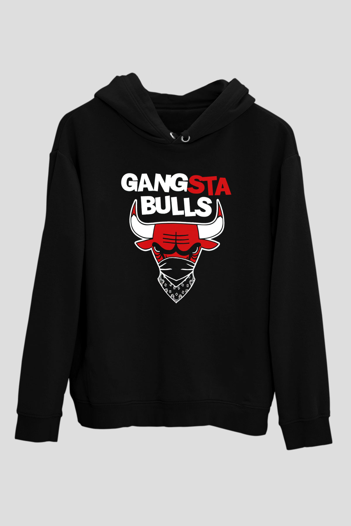 Chicago Bulls Siyah Unisex Hoodie