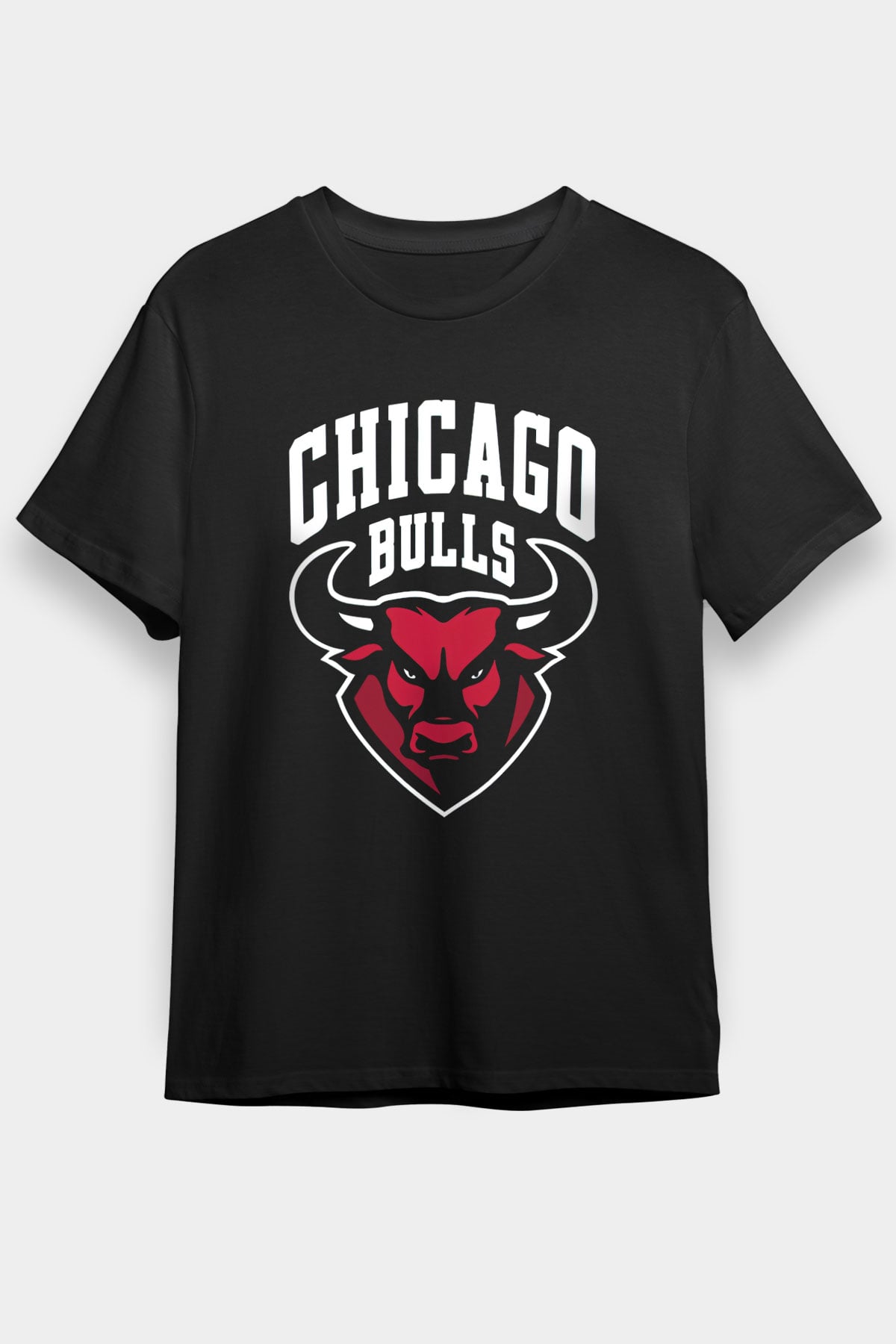 Chicago Bulls Siyah Unisex Tişört T-Shirt - TişörtFabrikası