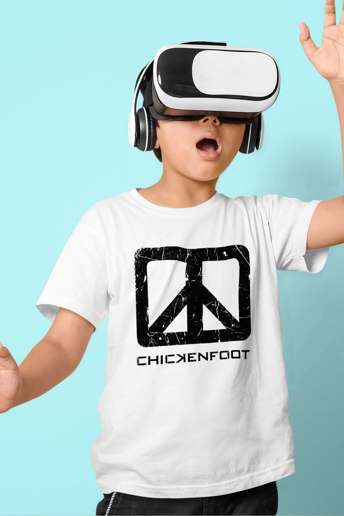 Chickenfoot Beyaz Unisex Çocuk Tişört