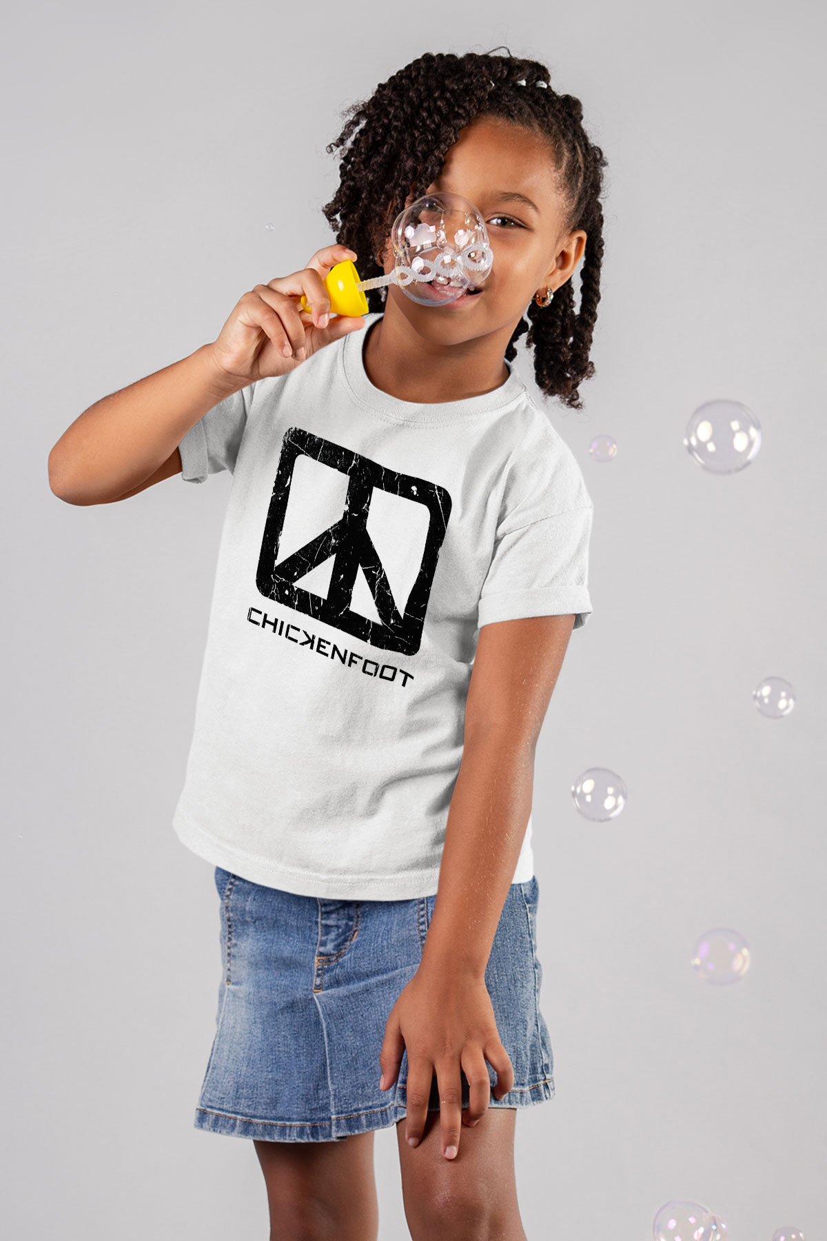 Chickenfoot Beyaz Unisex Çocuk Tişört