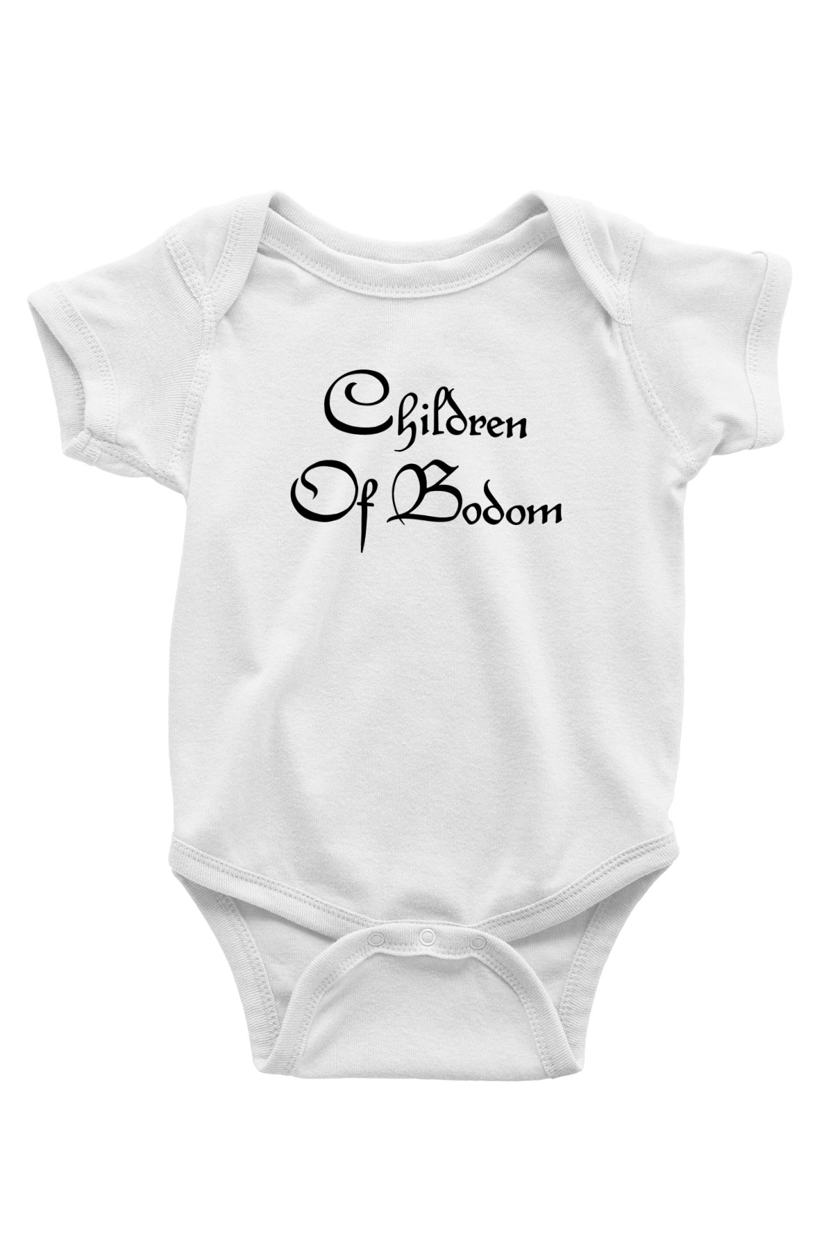 Children of Bodom Baskılı Beyaz Unisex Bebek Body - Zıbın