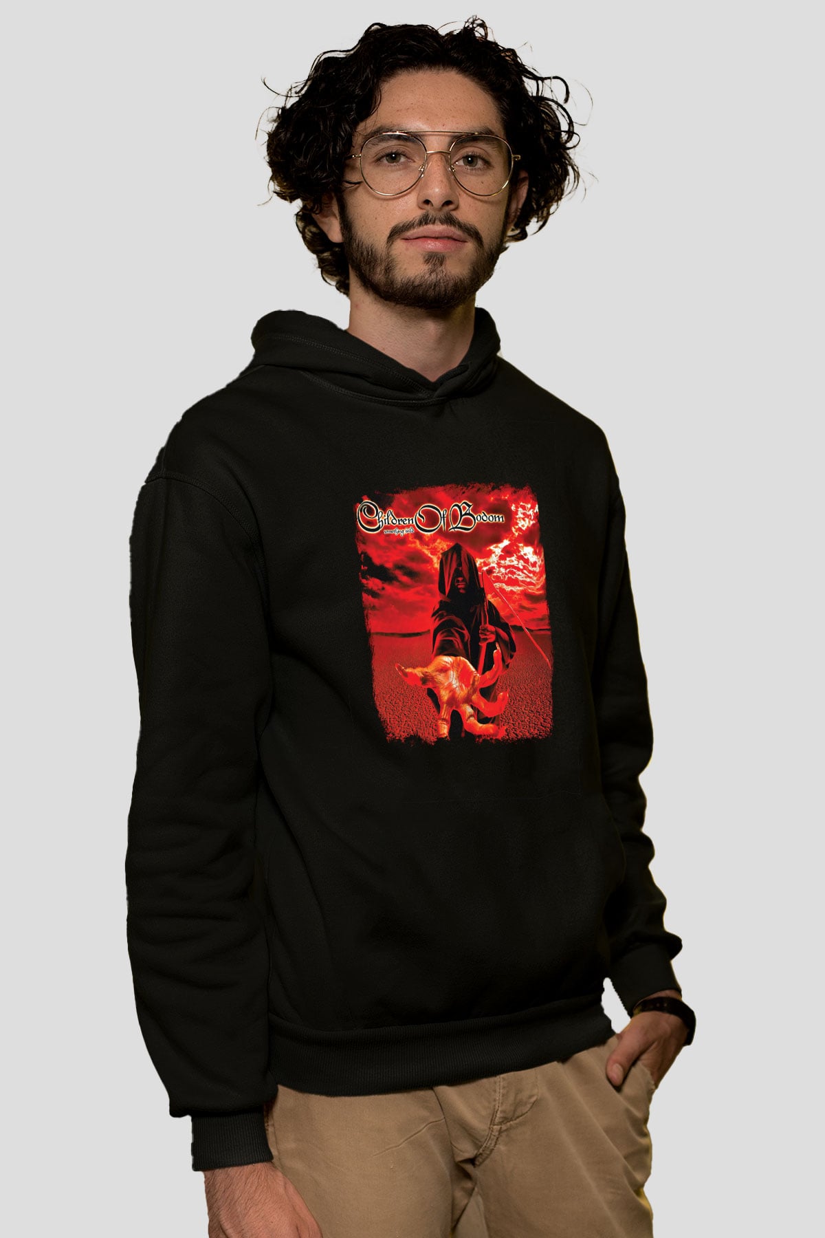 Children of Bodom Baskılı Unisex Siyah Hoodie