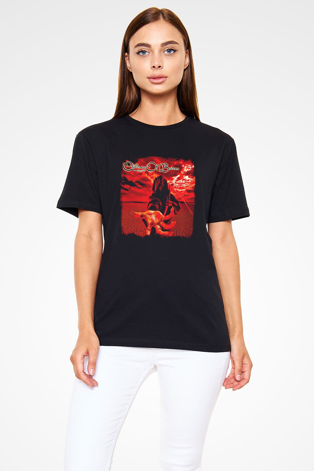 Children of Bodom Baskılı Unisex Siyah Tişört