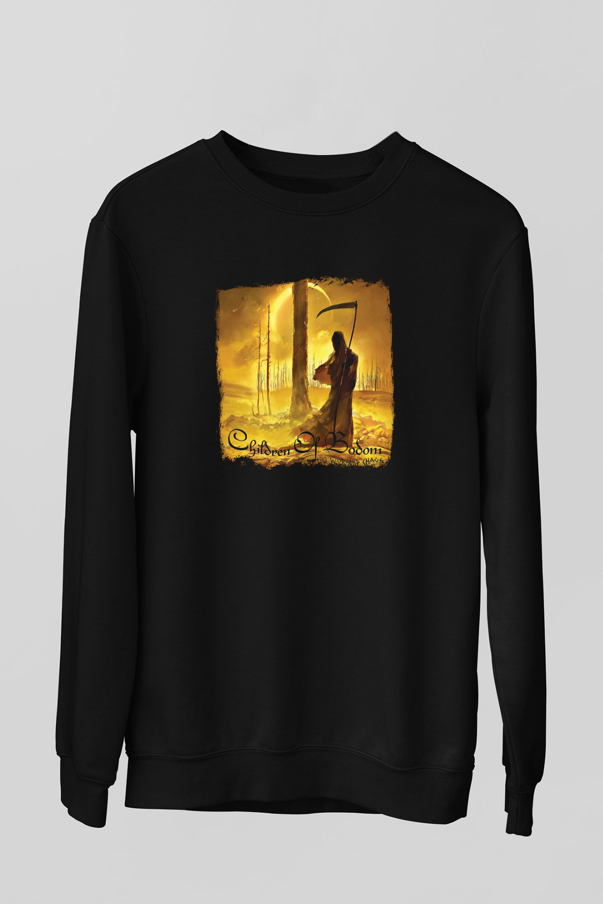 Children of Bodom Baskılı Unisex Siyah Sweatshirt