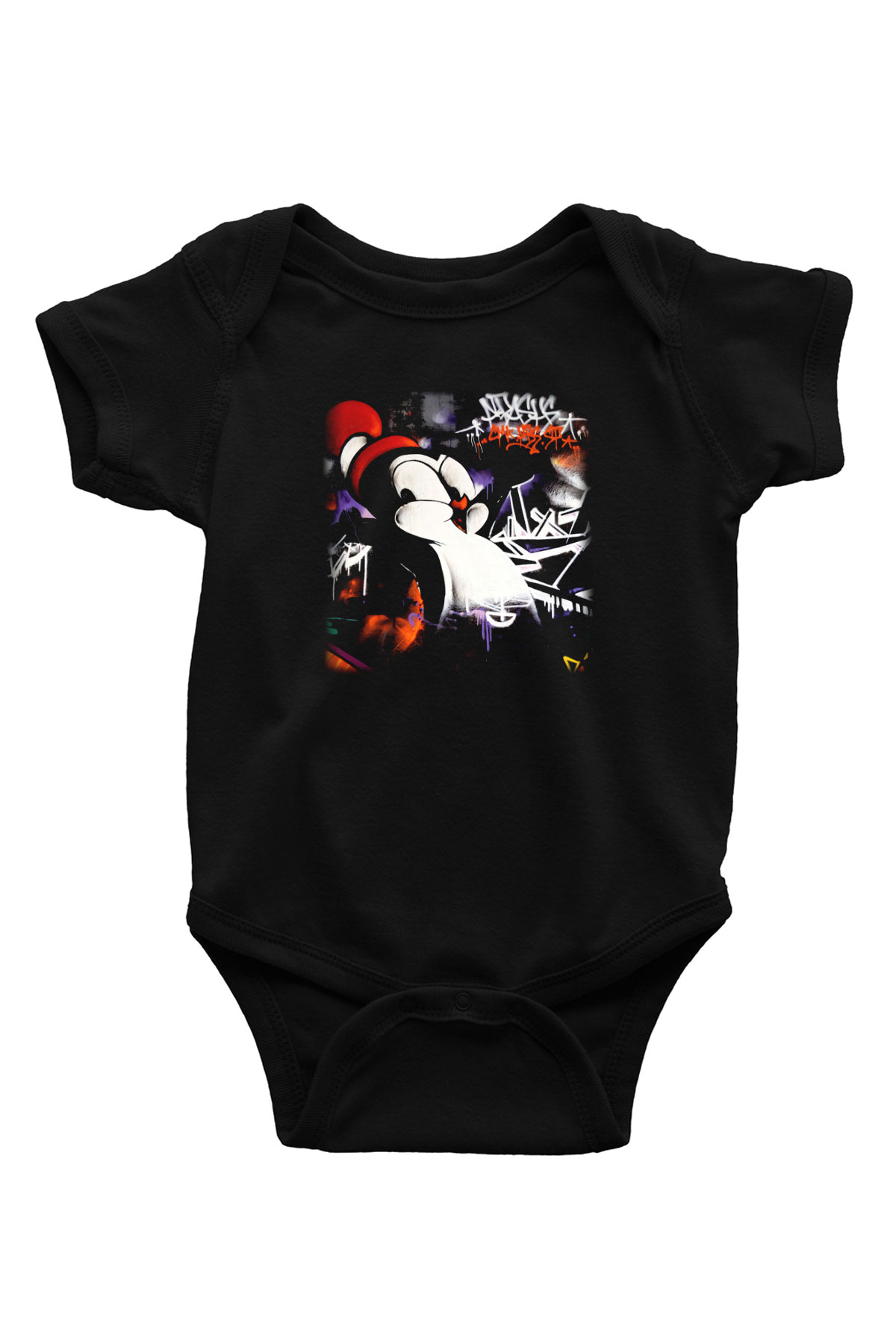 Chilly Willy Baskılı Siyah Bebek Body - Zıbın
