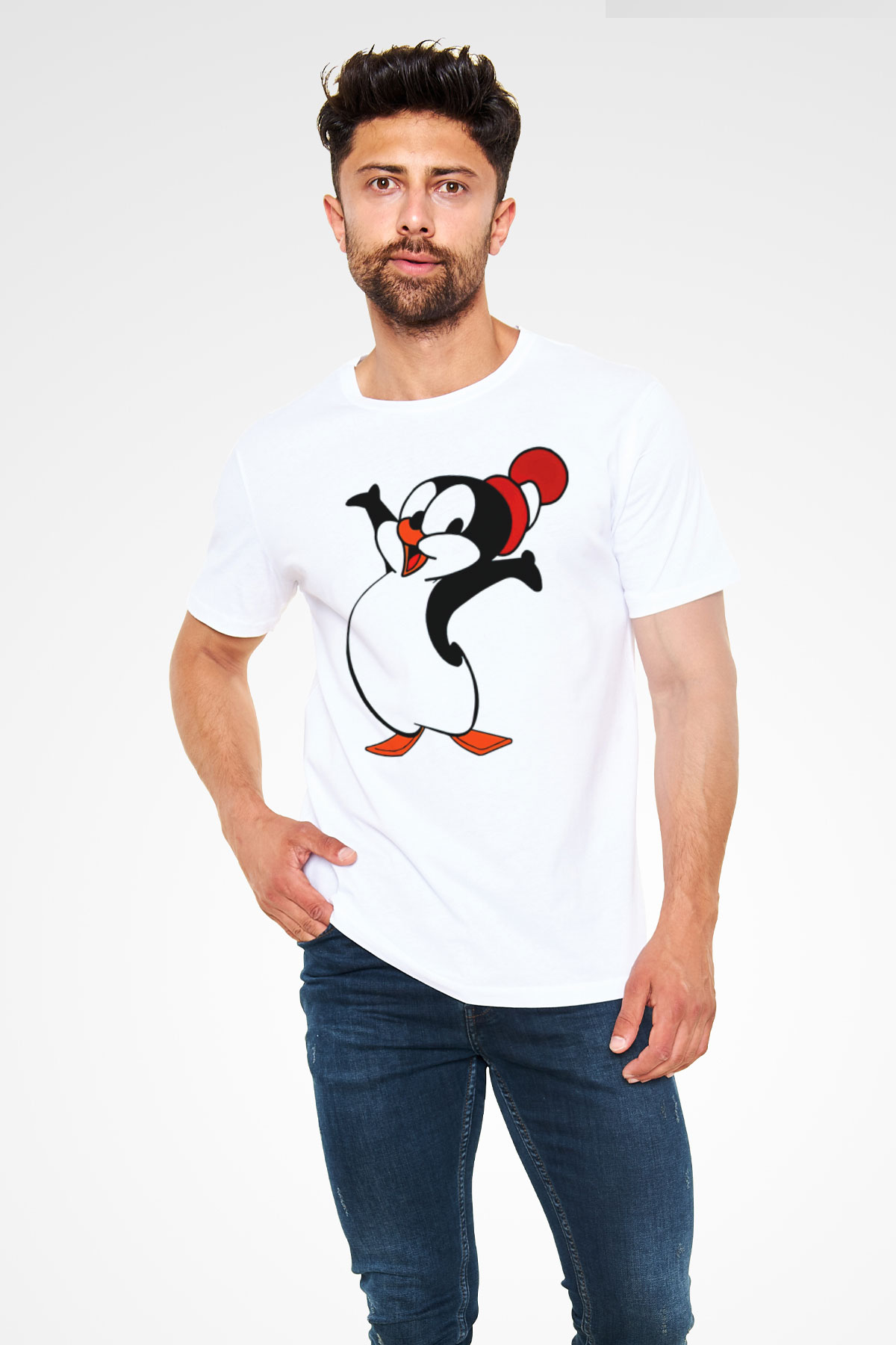 Chilly Willy Beyaz Unisex Tişört