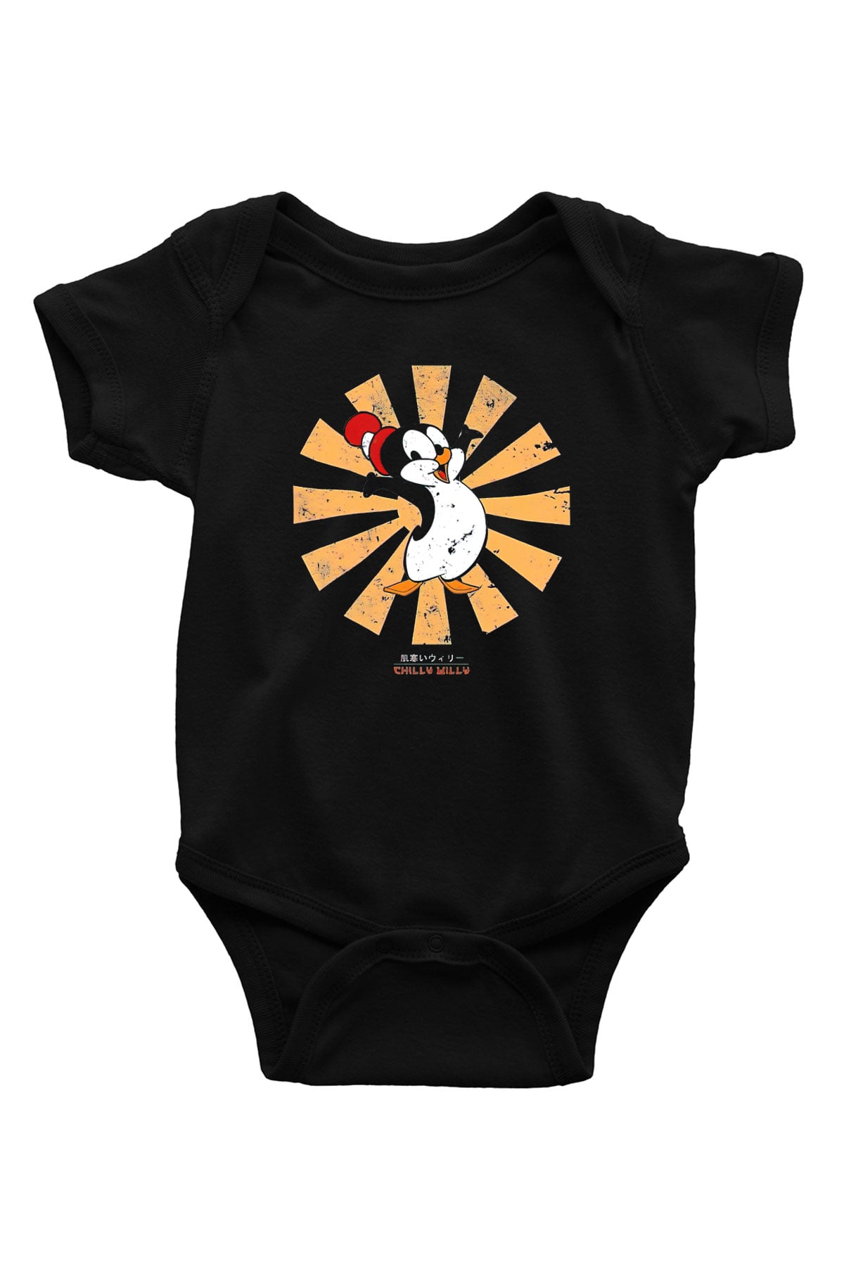 Chilly Willy Siyah Bebek Body - Zıbın