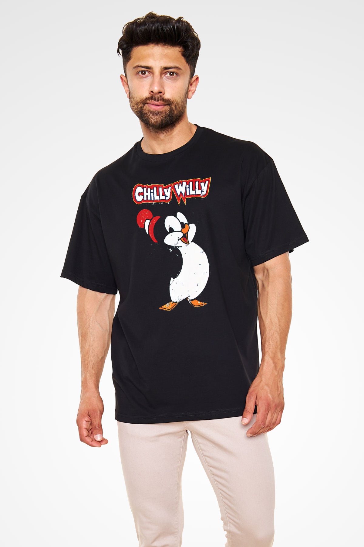 Chilly Willy Siyah Oversize Tişört