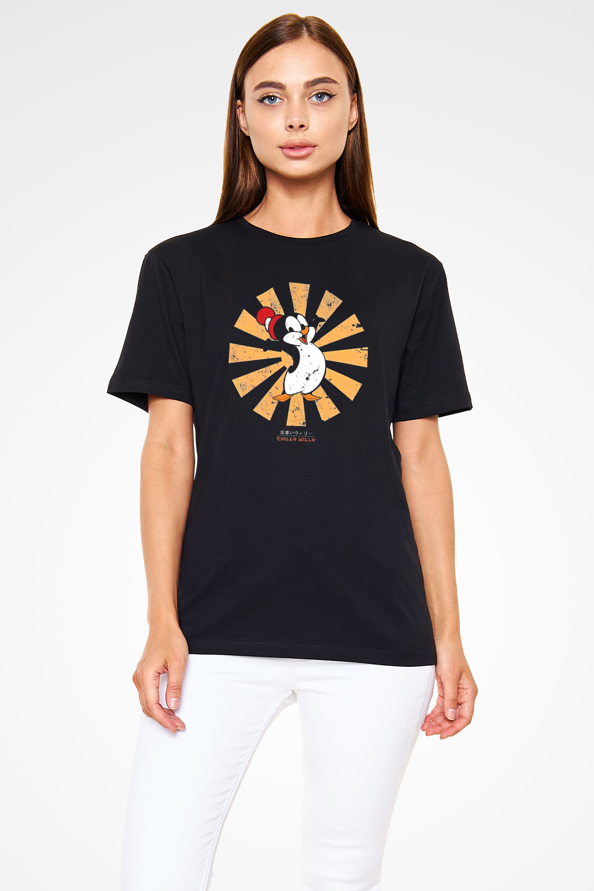 Chilly Willy Siyah Unisex Tişört