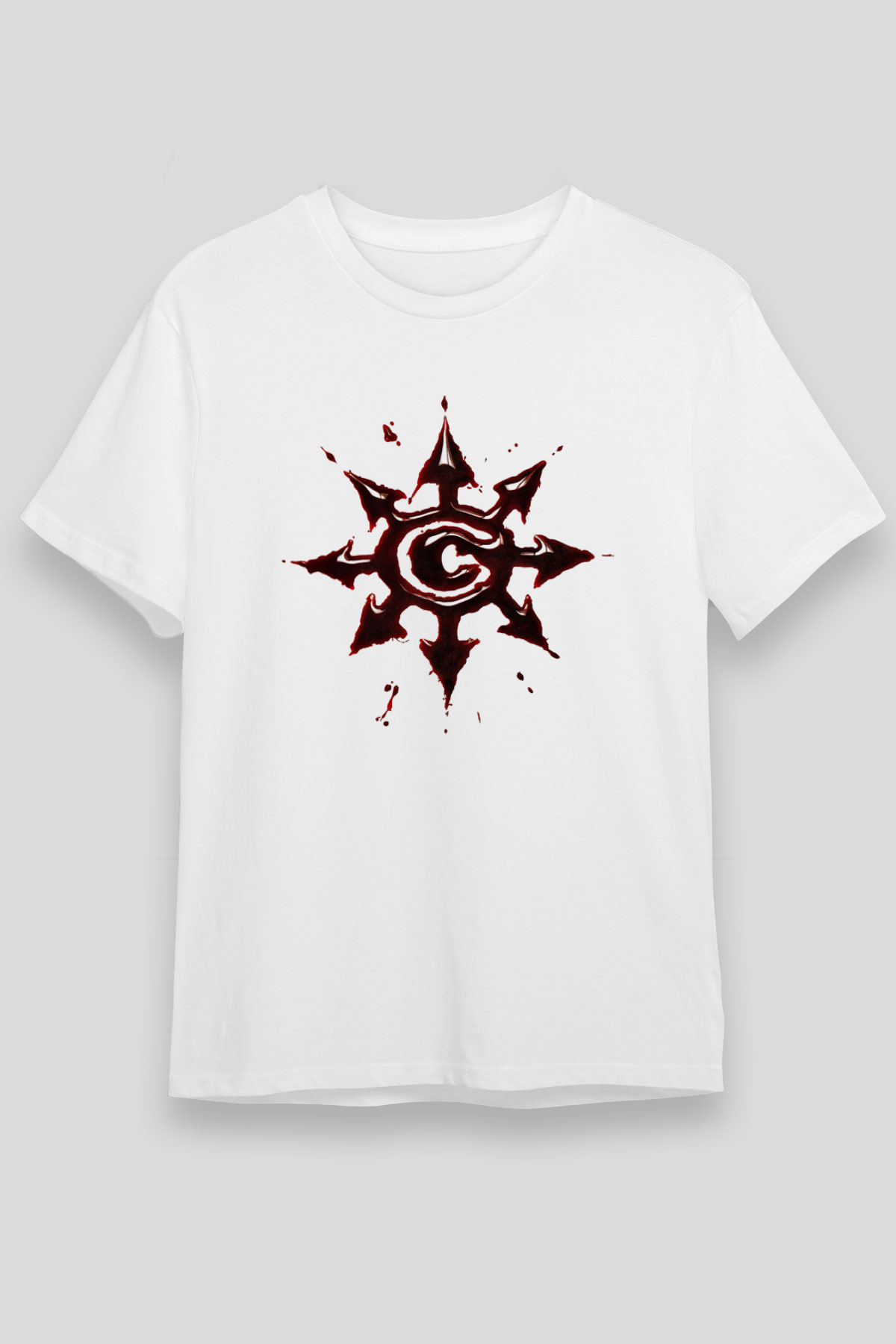 Chimaira Baskılı Unisex Beyaz Tişört