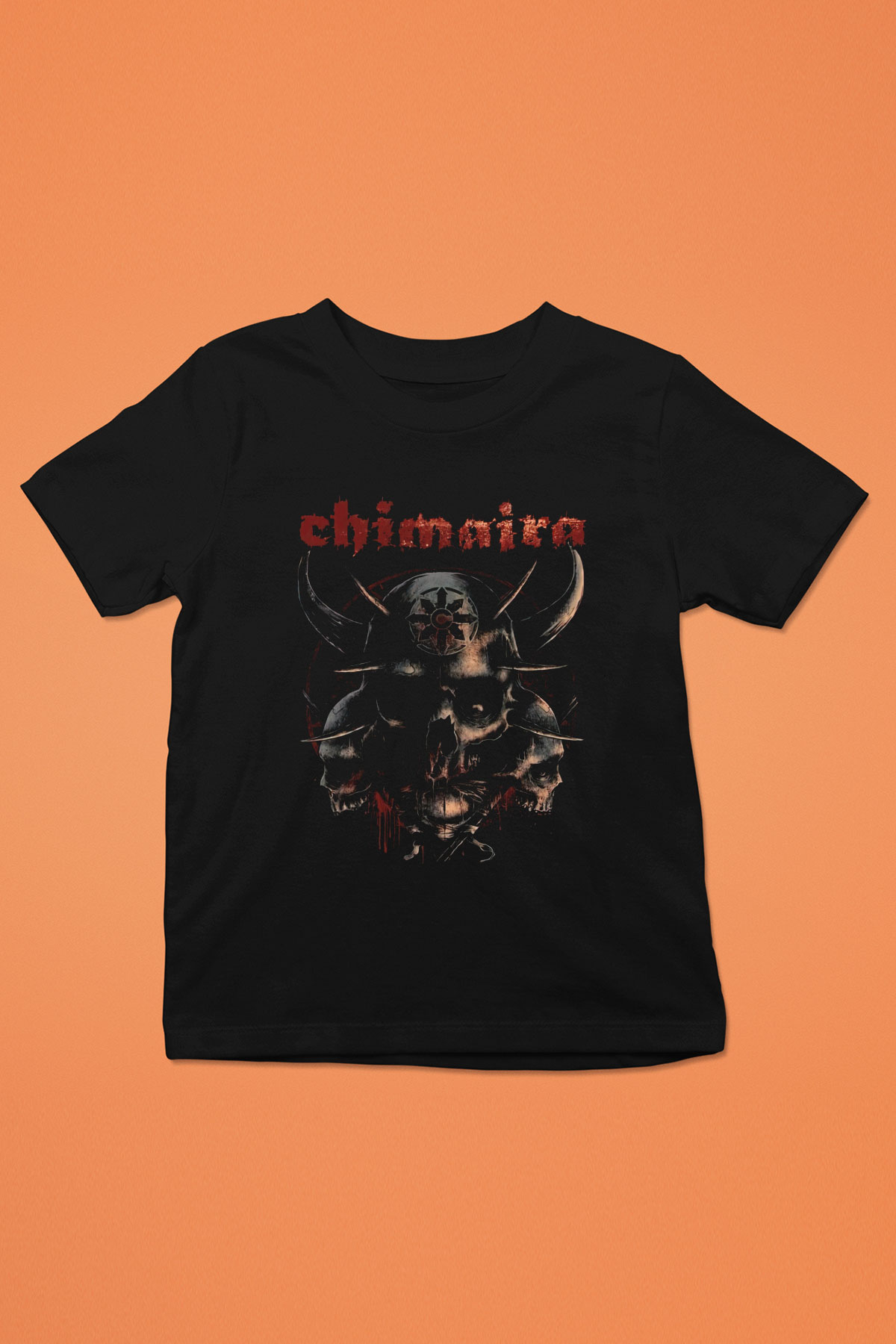 Chimaira Siyah Unisex Çocuk Tişört