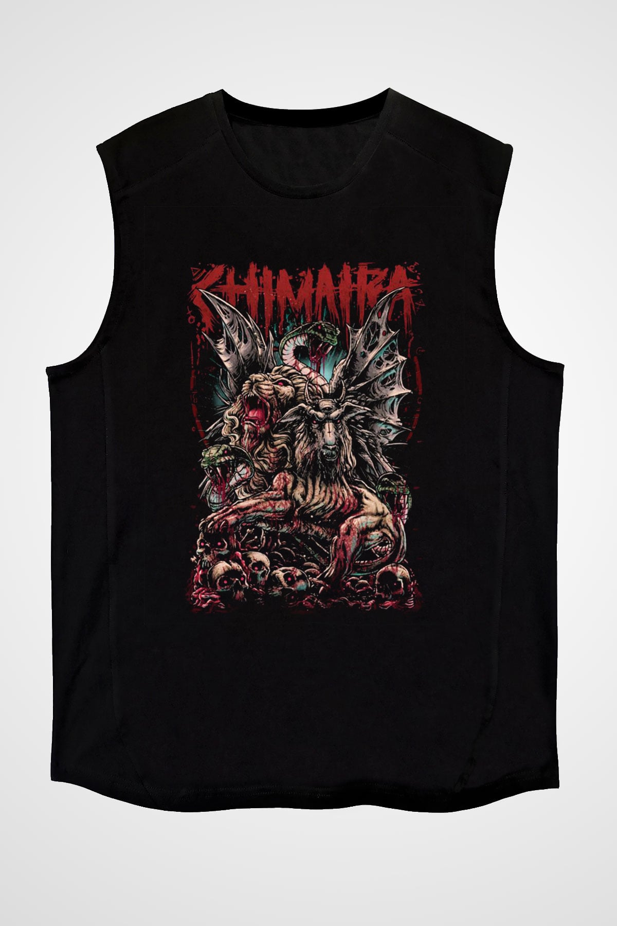 Chimaira Siyah Unisex Kolsuz Tişört