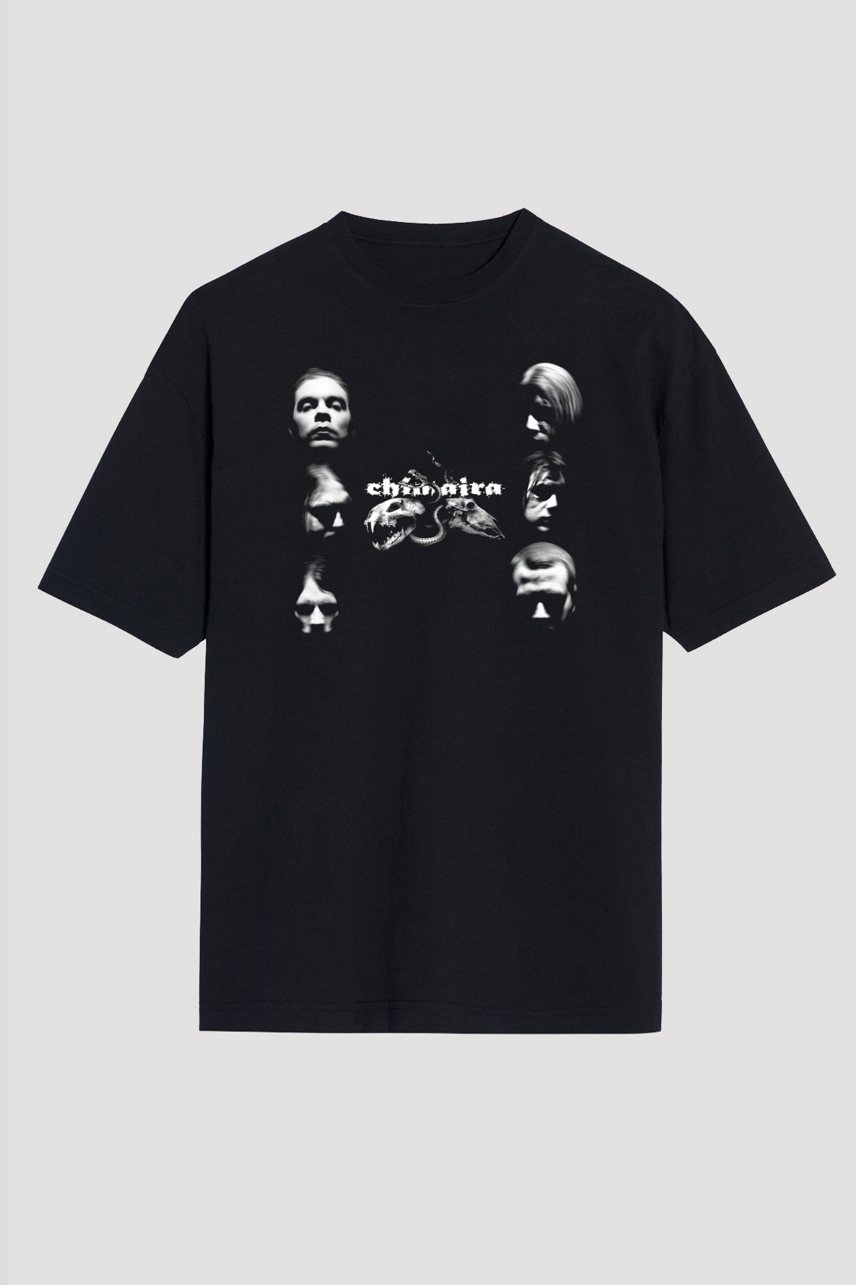 Chimaira Siyah Unisex Oversize Tişört T-Shirt