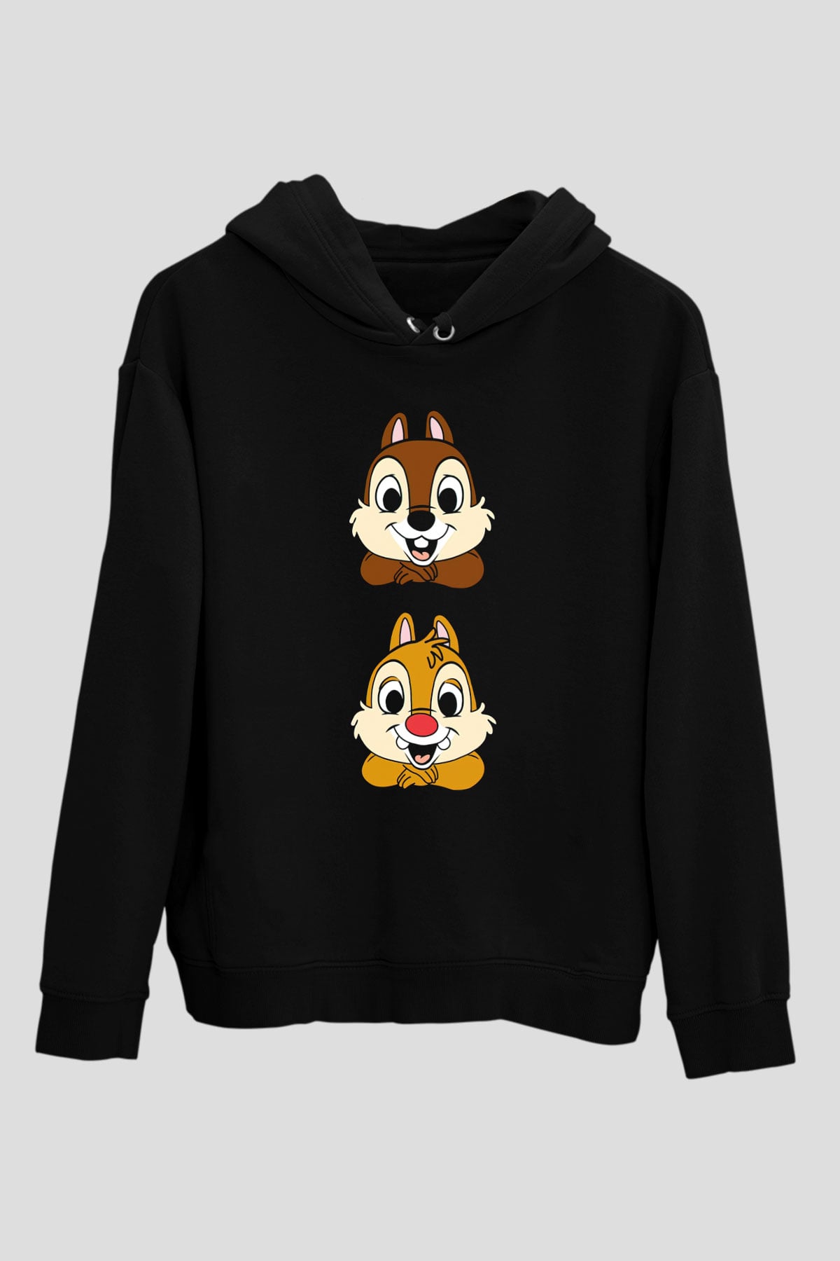 Chipn Dale Rescue Rangers Siyah Unisex Hoodie