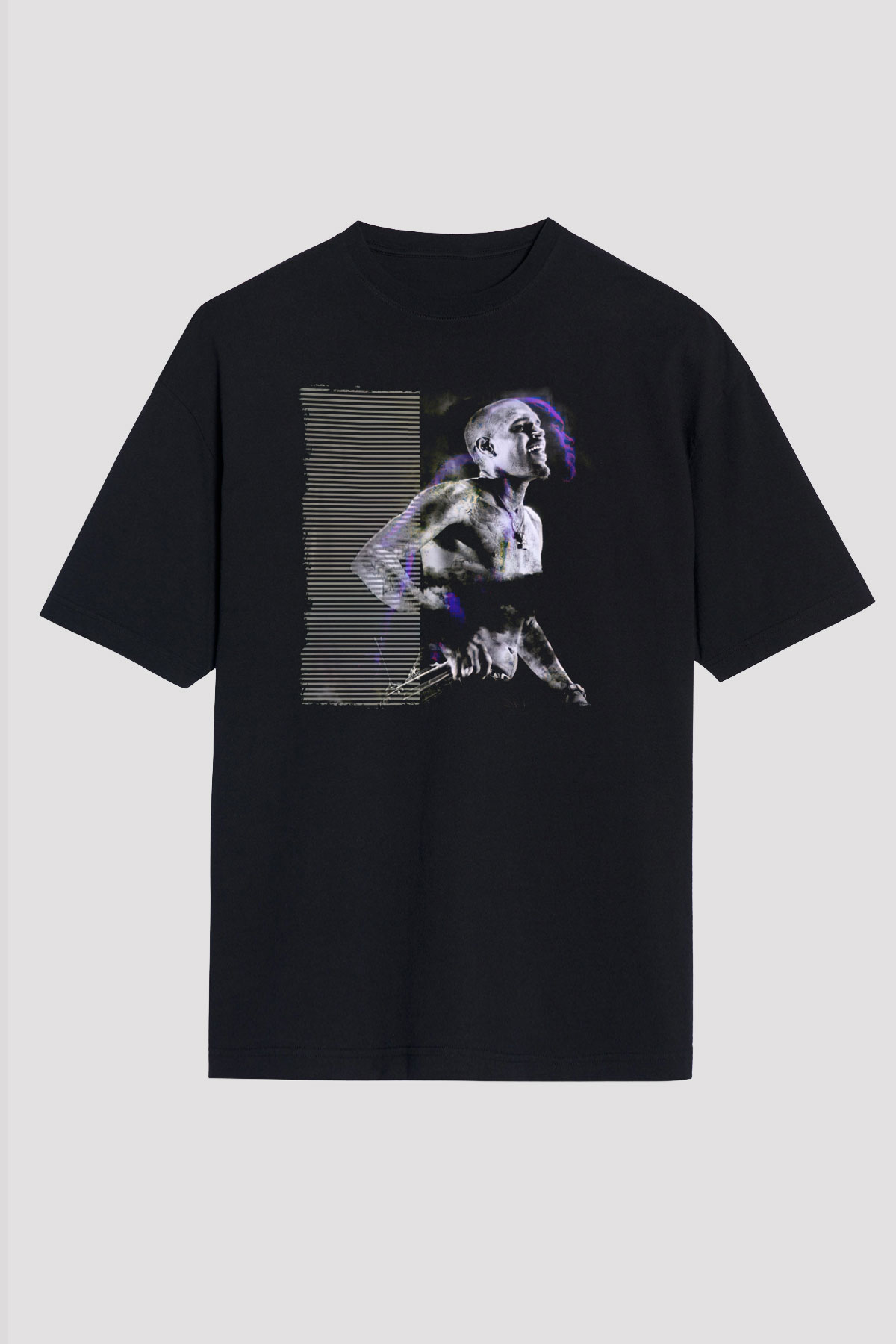 Chris Brown Siyah Oversize Tişört Oversize T-shirt - TişörtFabrikası