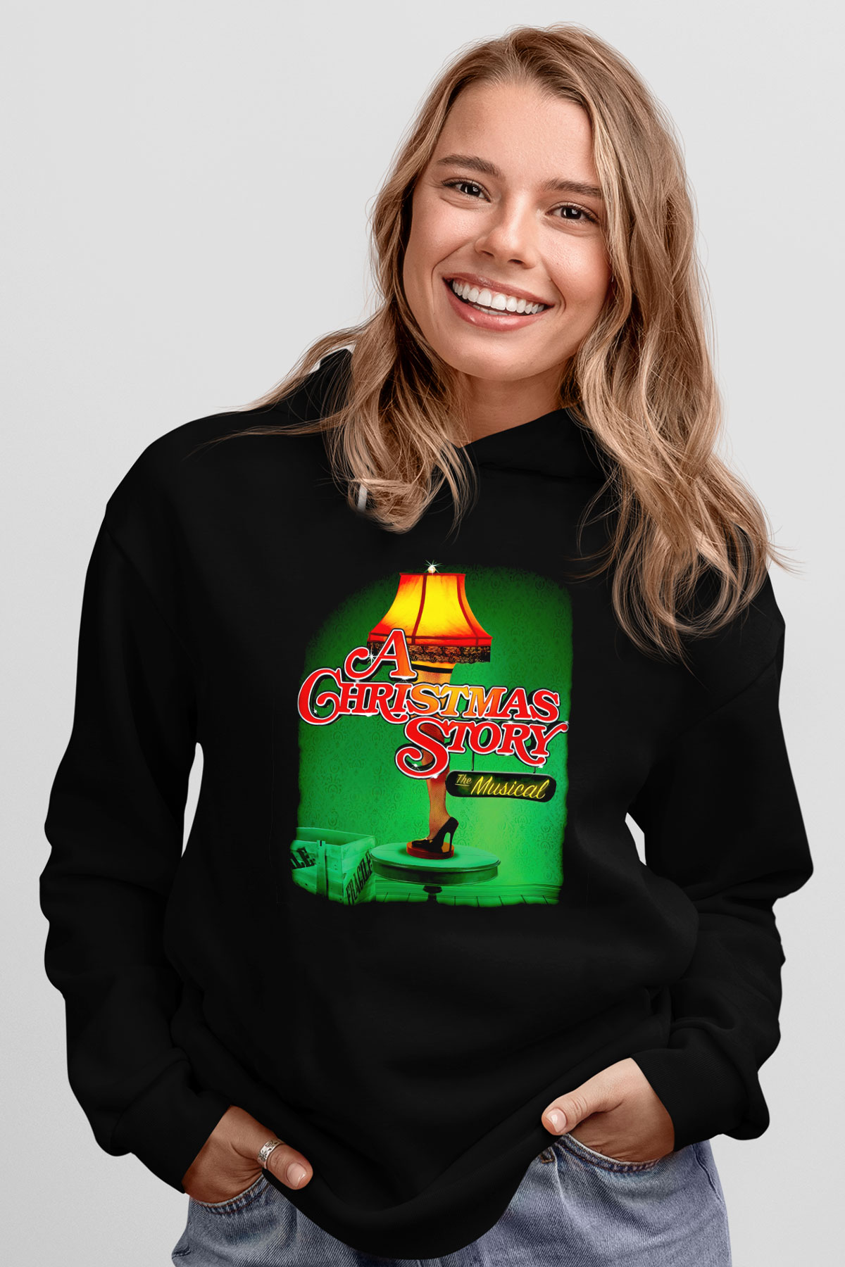 Christmas Story Siyah Unisex Hoodie