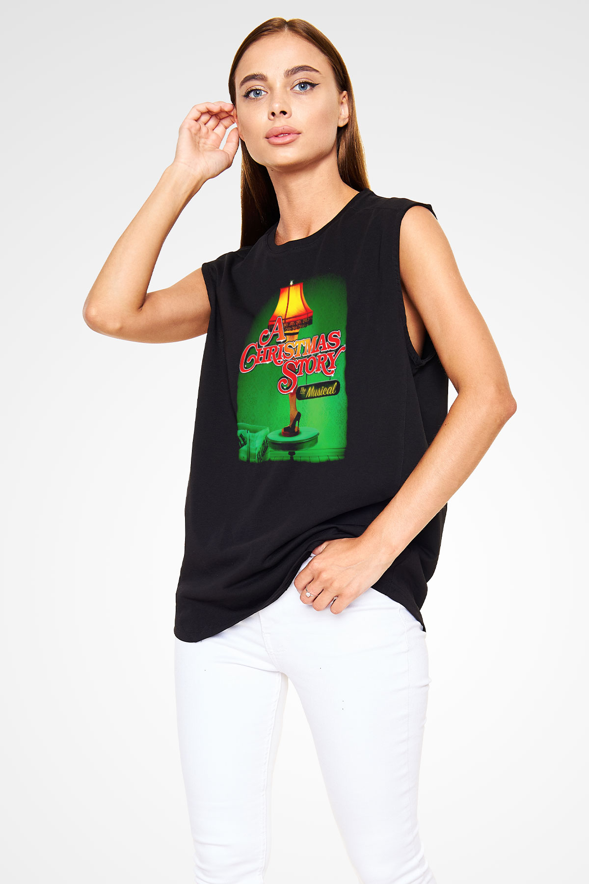 Christmas Story Siyah Unisex  Kolsuz Tişört