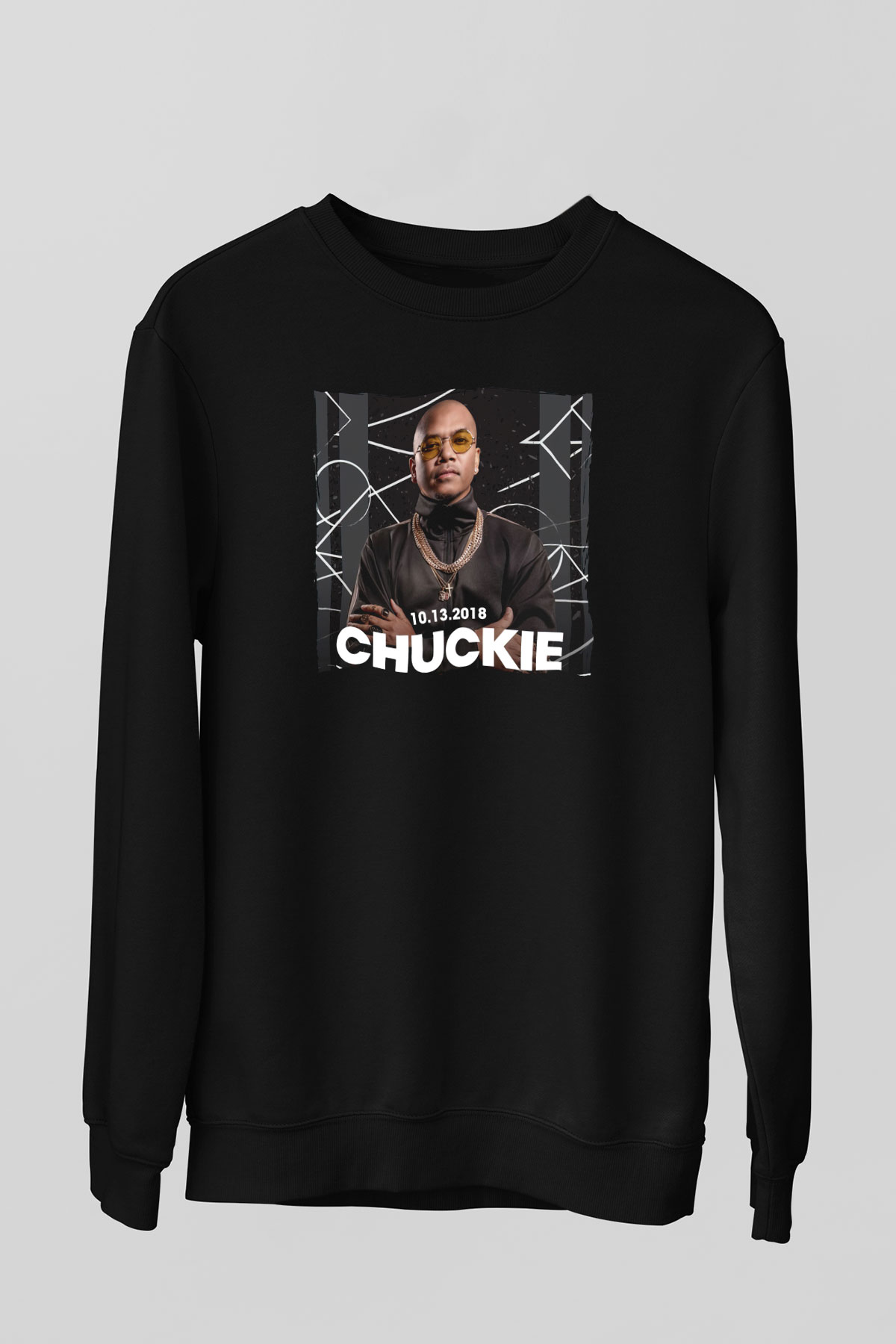 Chuckie Siyah Unisex Sweatshirt