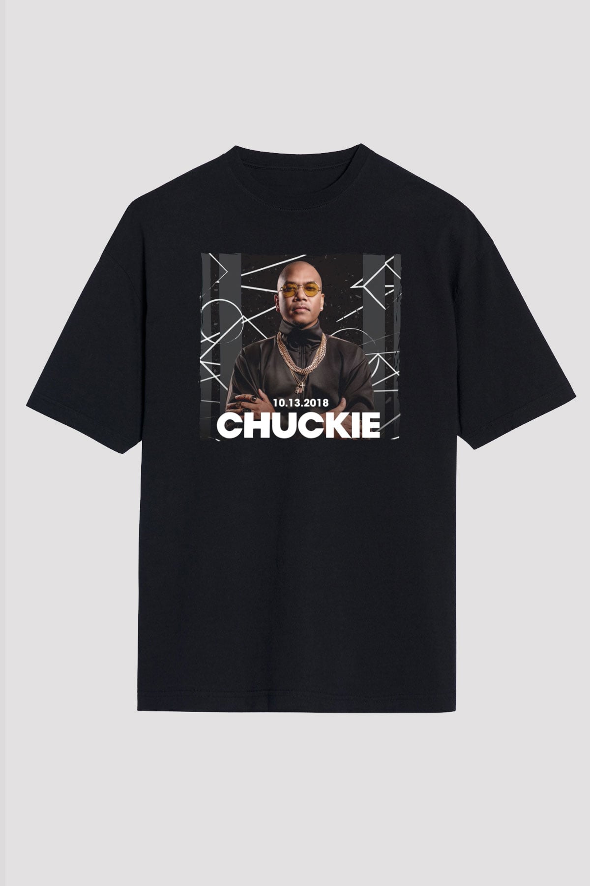 Chuckie Siyah Oversize Tişört Oversize T-shirt - TişörtFabrikası
