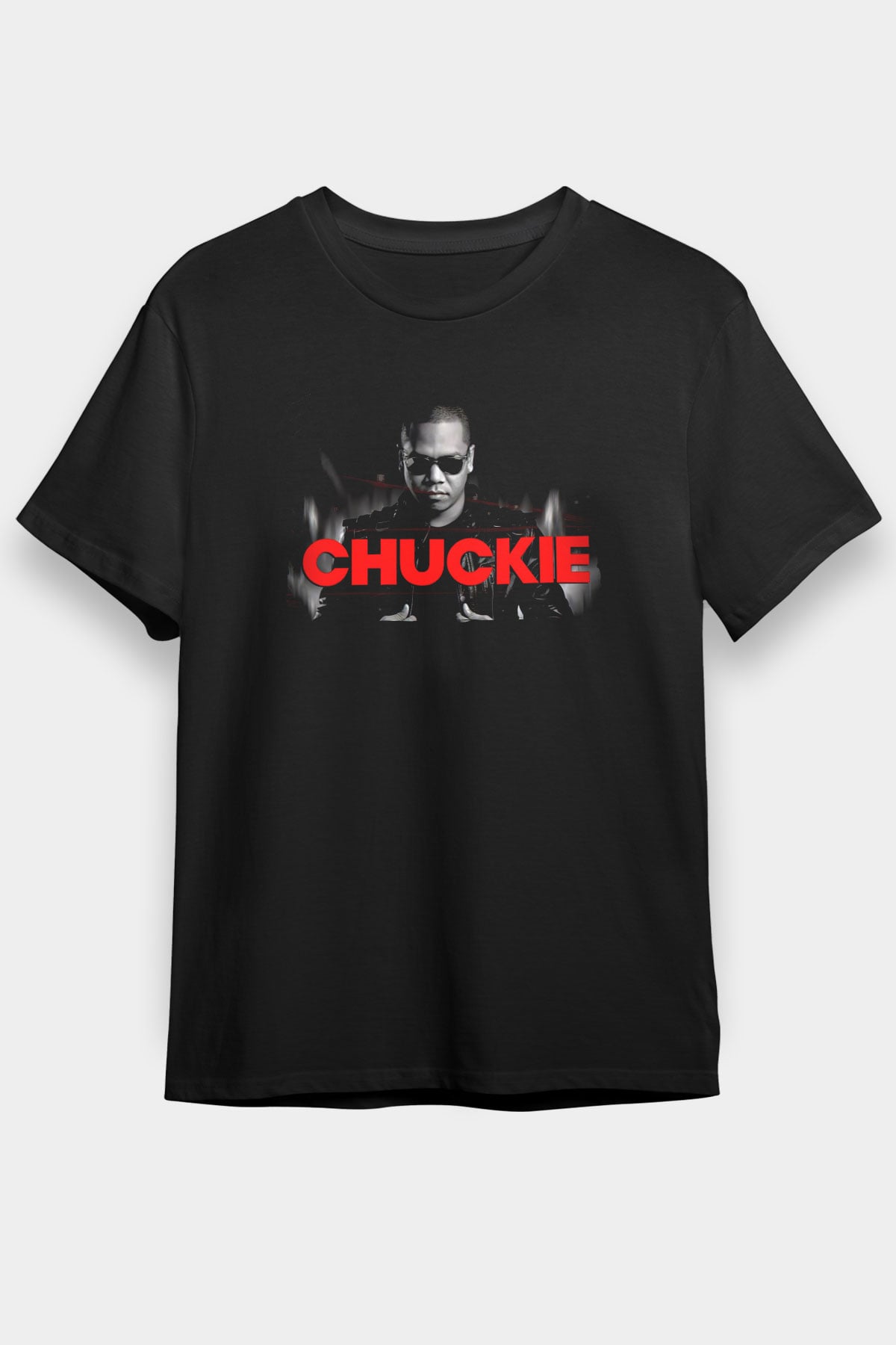 Chuckie Siyah Unisex Tişört T-Shirt - TişörtFabrikası