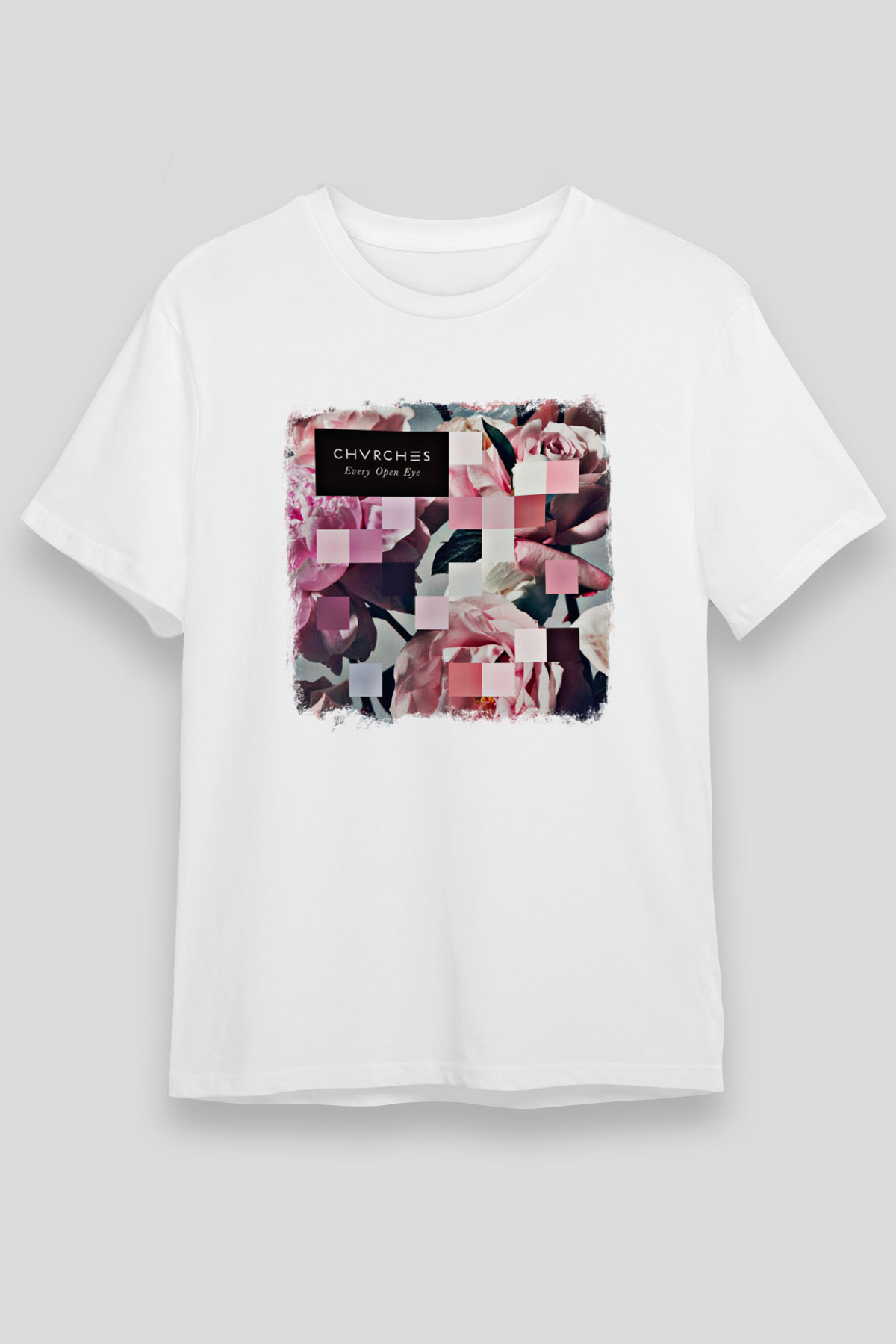 CHVRCHES Baskılı Unisex Beyaz Tişört