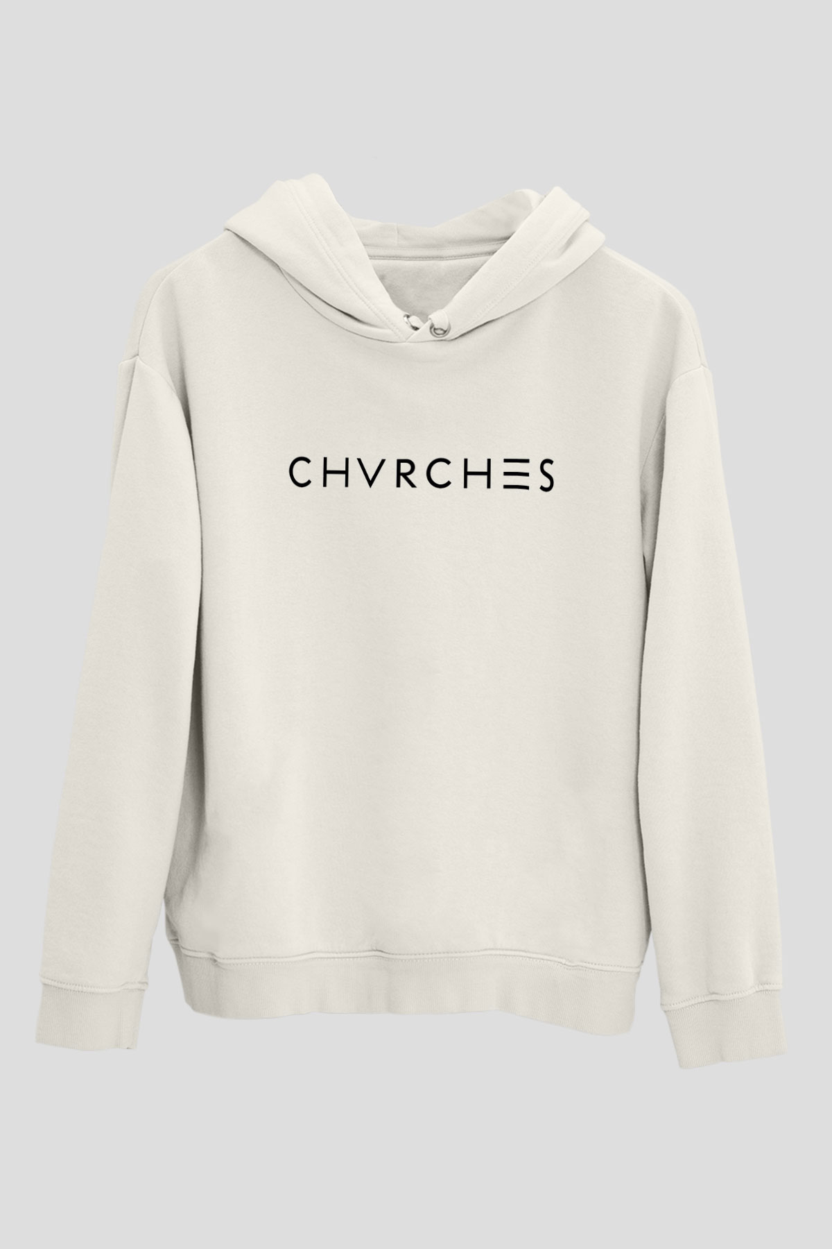 CHVRCHES Beyaz Unisex Kapşonlu Sweatshirt