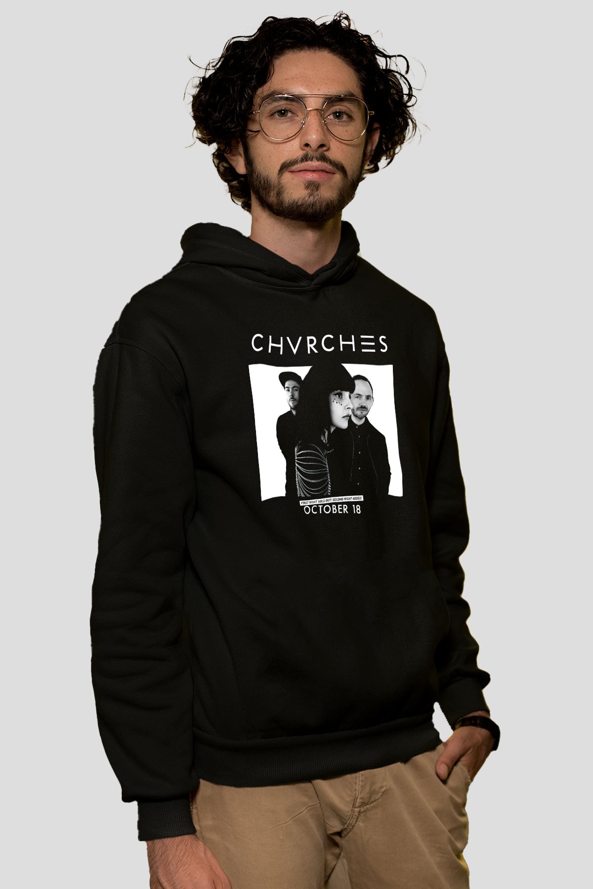 CHVRCHES Siyah Unisex Hoodie