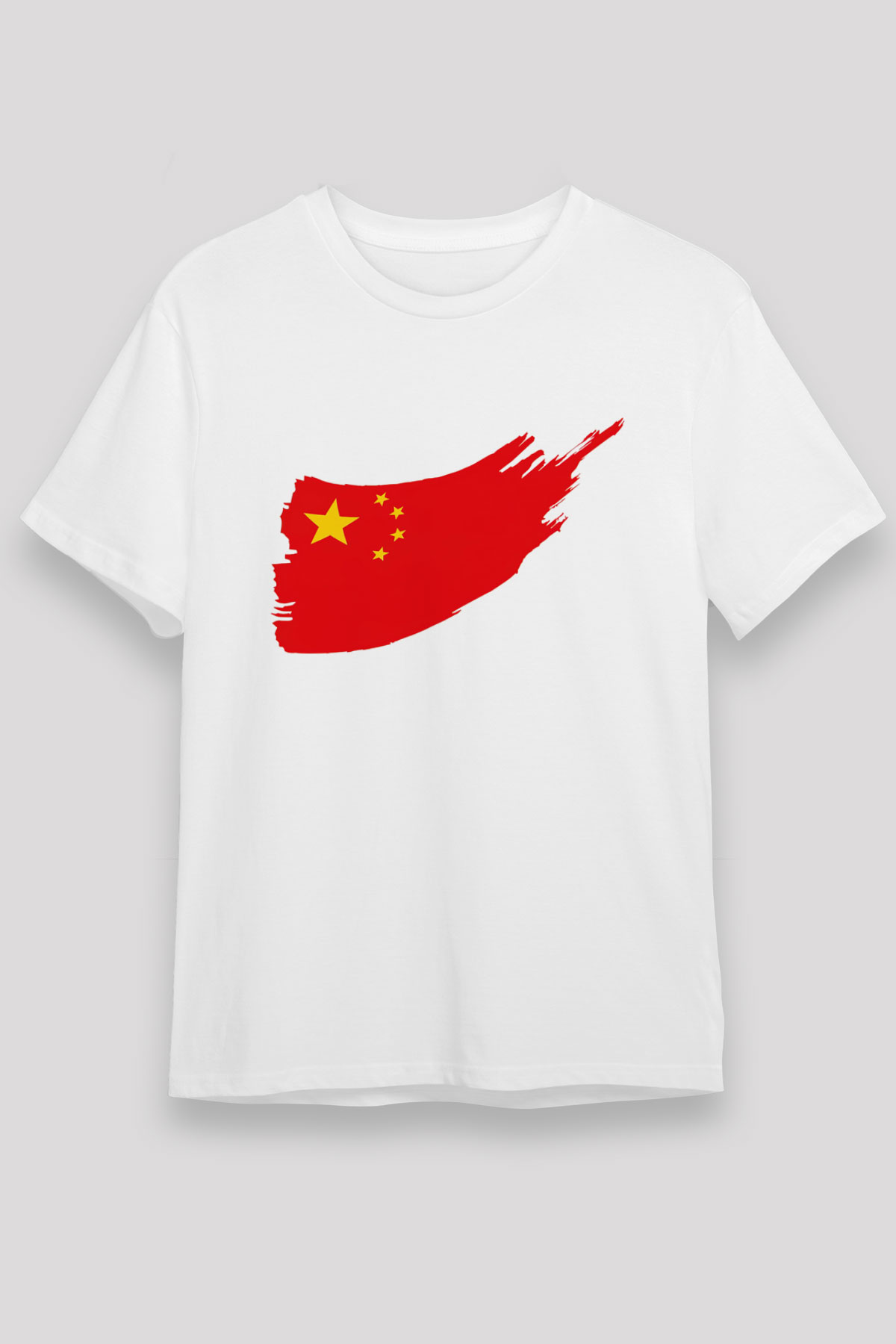 Çin Beyaz Unisex Tişört T-Shirt - TişörtFabrikası