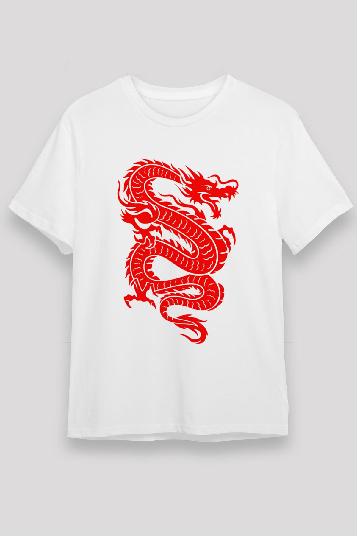 Çin Beyaz Unisex Tişört T-Shirt - TişörtFabrikası