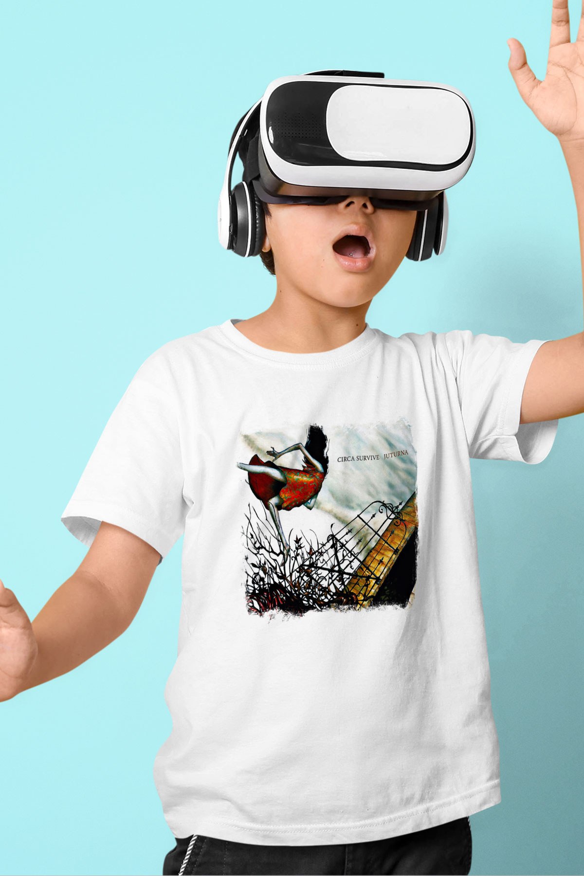 Circa Survive Baskılı Unisex Beyaz Çocuk Tişört