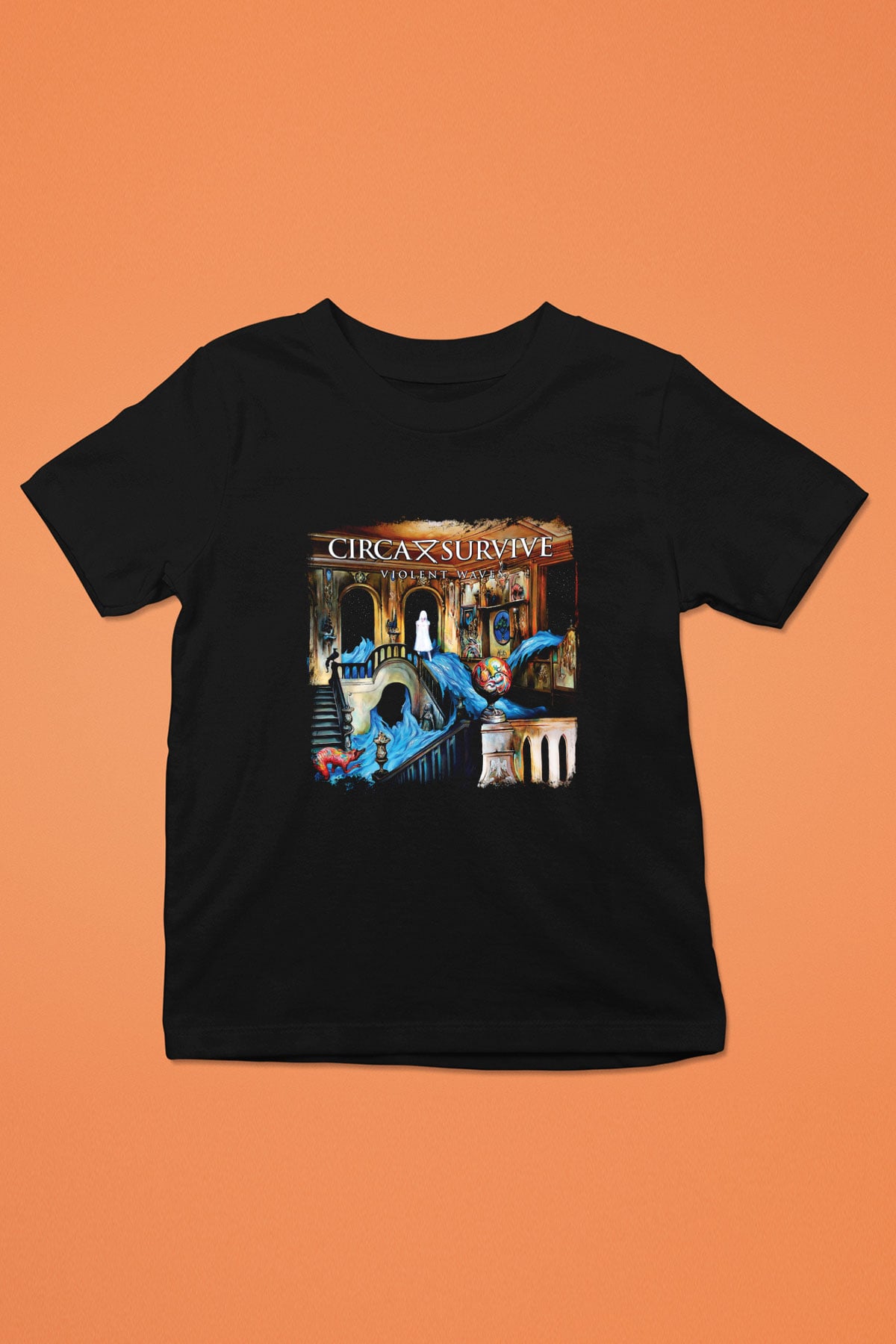 Circa Survive Baskılı Unisex Siyah Çocuk Tişört