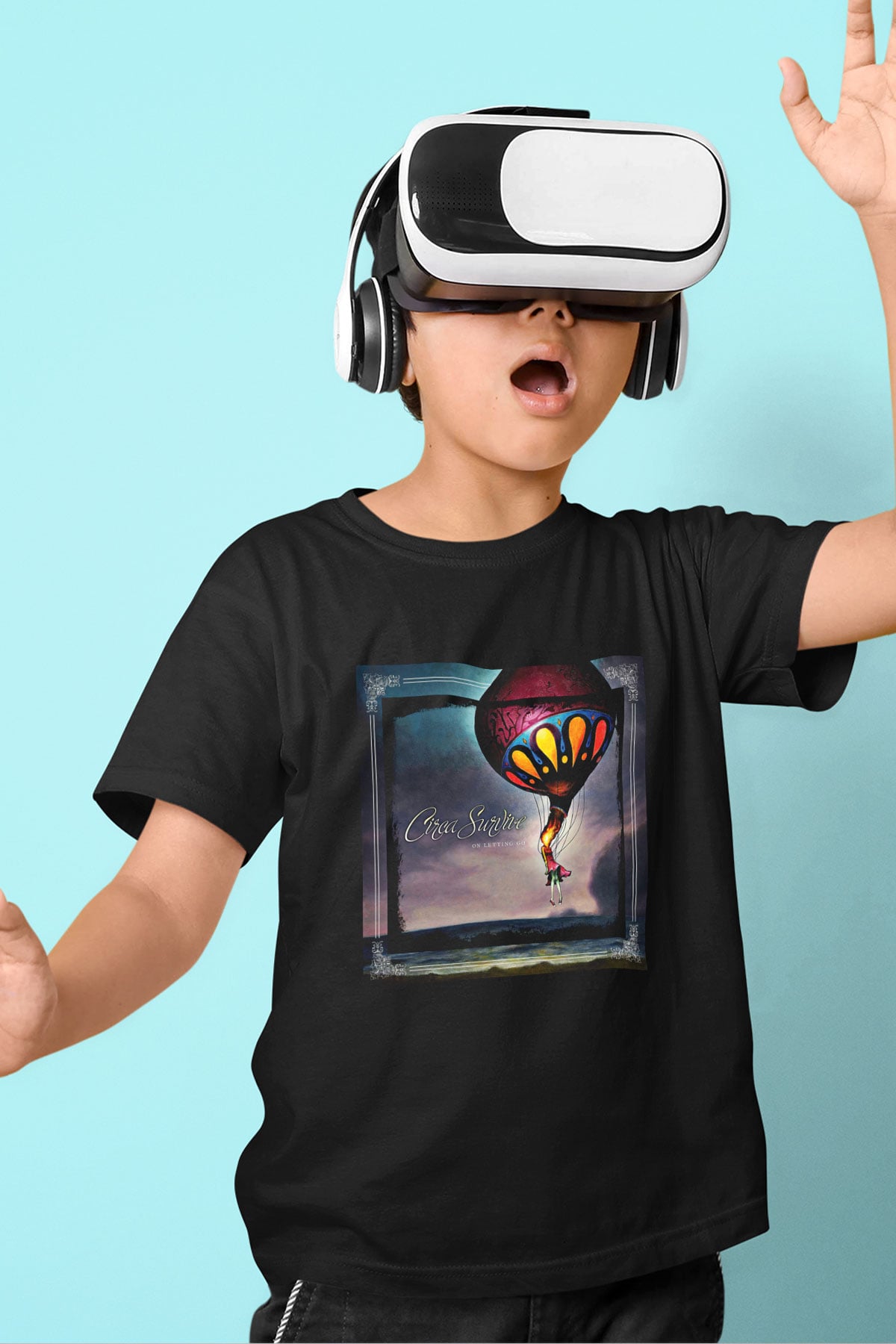 Circa Survive Baskılı Unisex Siyah Çocuk Tişört
