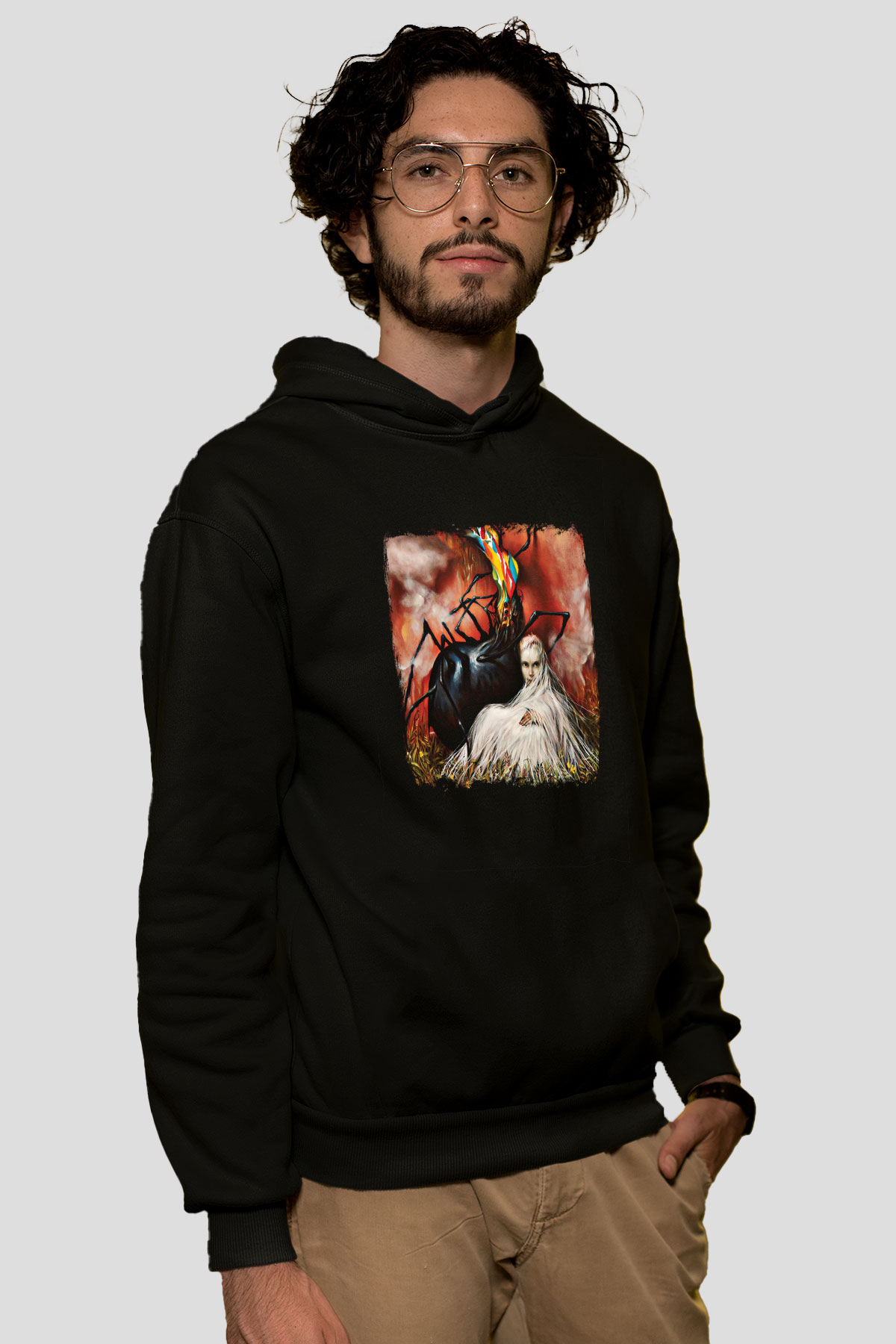 Circa Survive Baskılı Unisex Siyah Hoodie