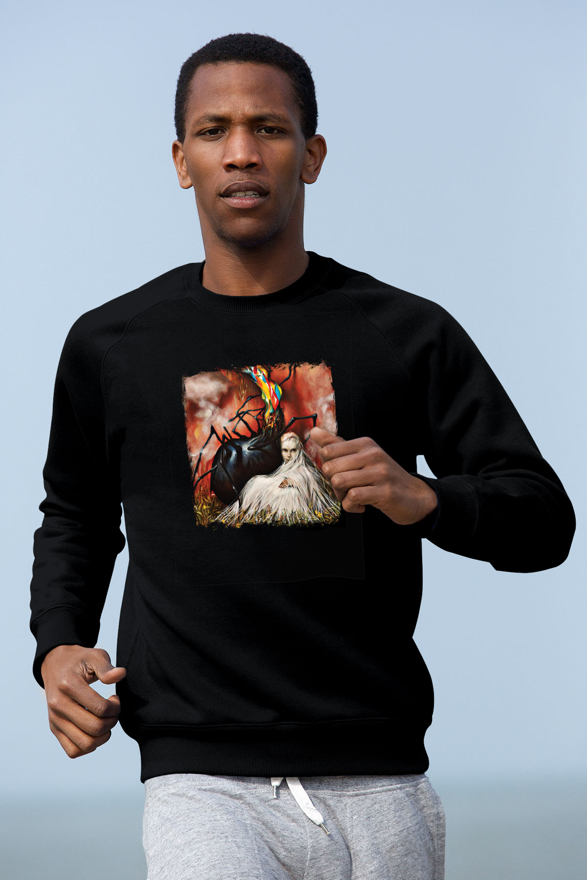Circa Survive Baskılı Unisex Siyah Sweatshirt